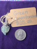 Green Aventurine Teardrop Heart Pendant