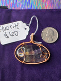 Rainbow Fluorite Oval Pendant