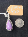 Stichtite Teardrop Pendant