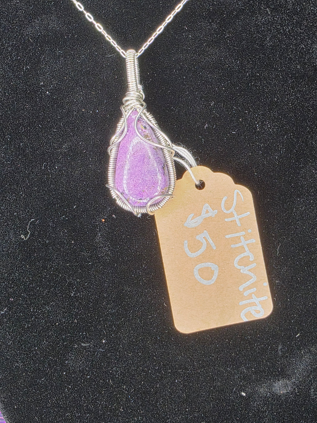Stichtite Teardrop Pendant