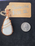 Scolecite Teardrop Pendant