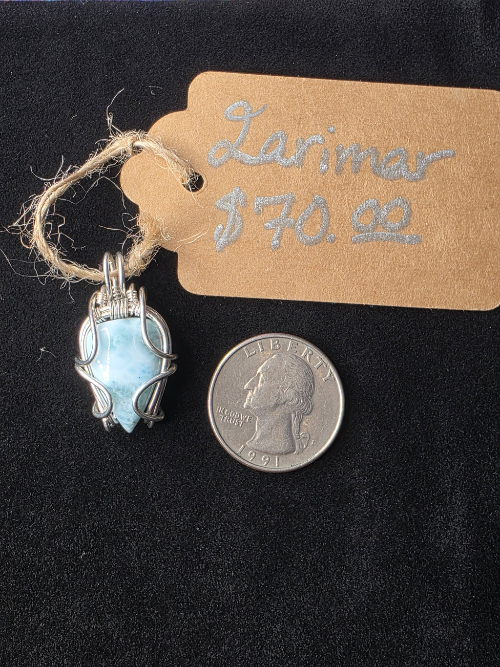 Larimar Mini Pendant