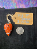 Red Jasper Heart Pendant