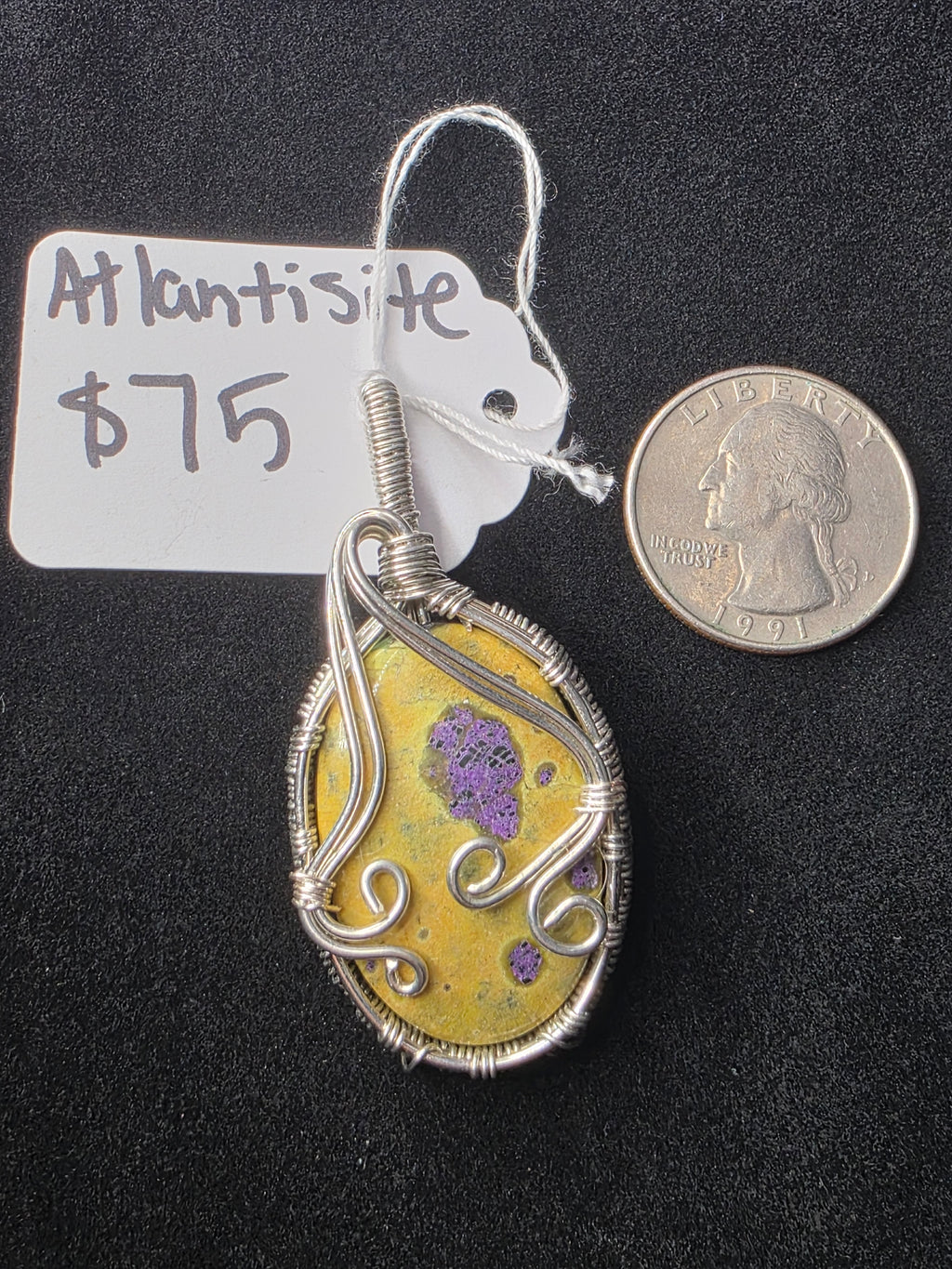 Atlantisite Oval Pendant
