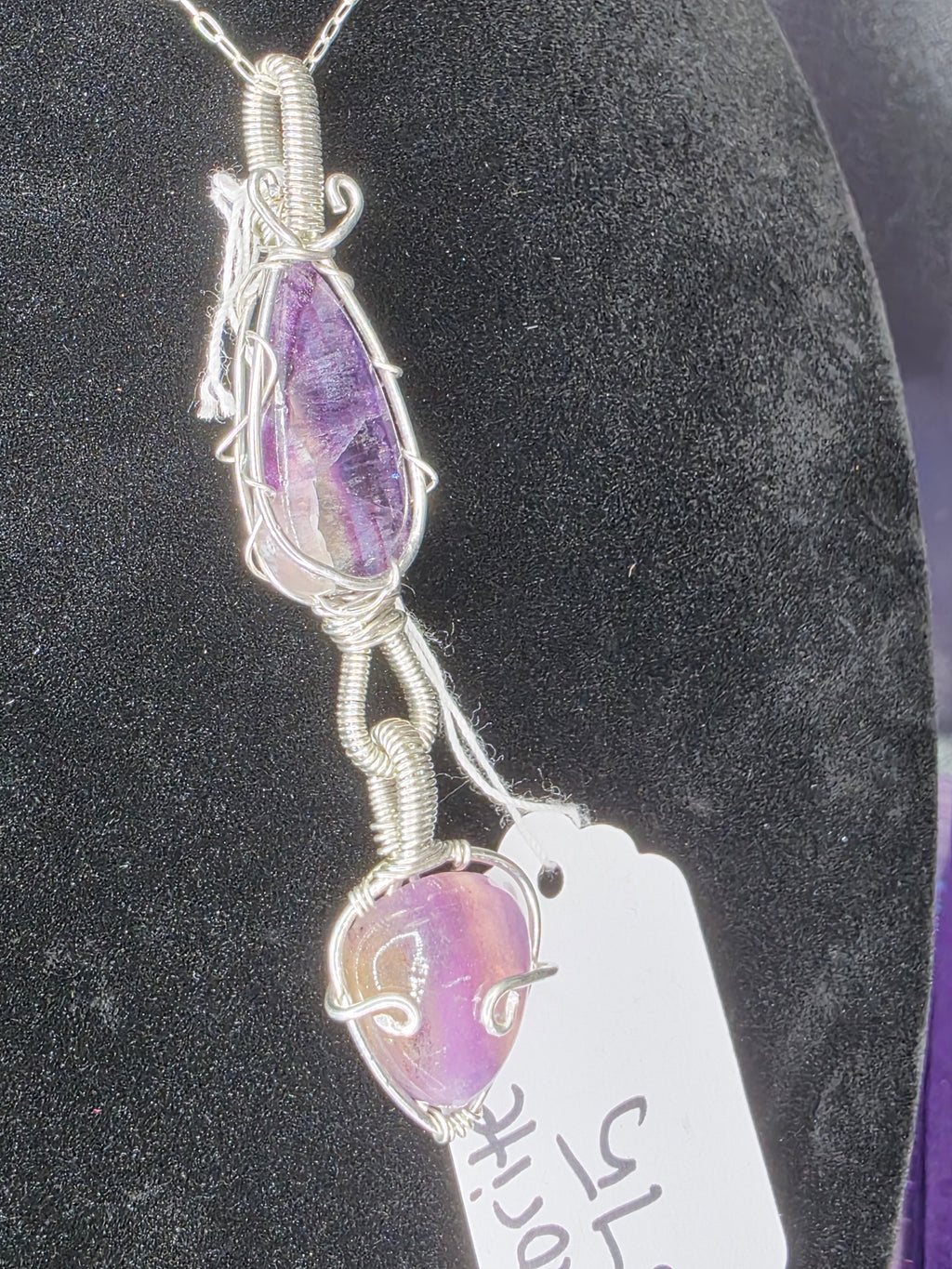 Double Fluorite Pendant