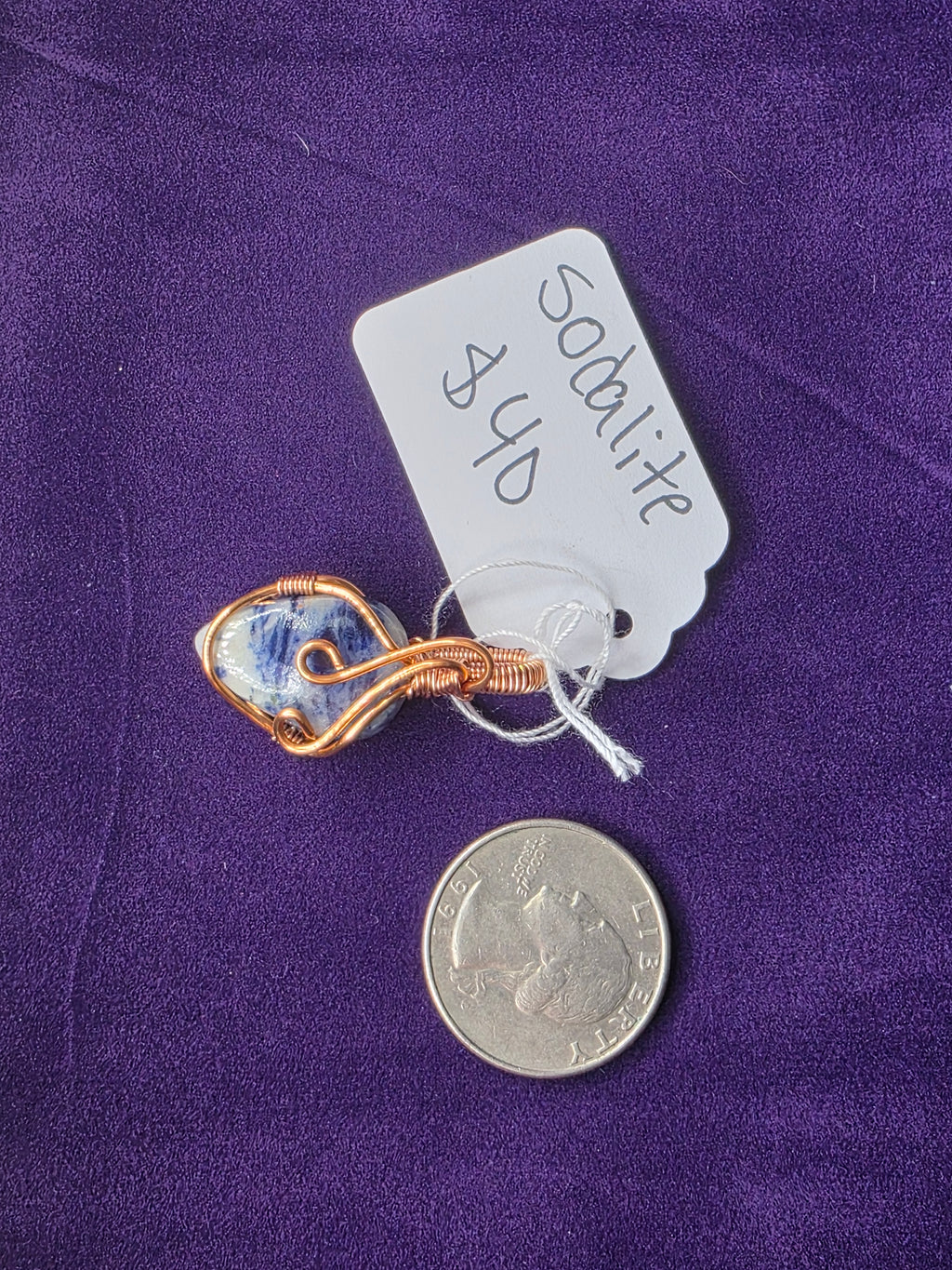 Sodalite Upside Down Teardrop Pendant