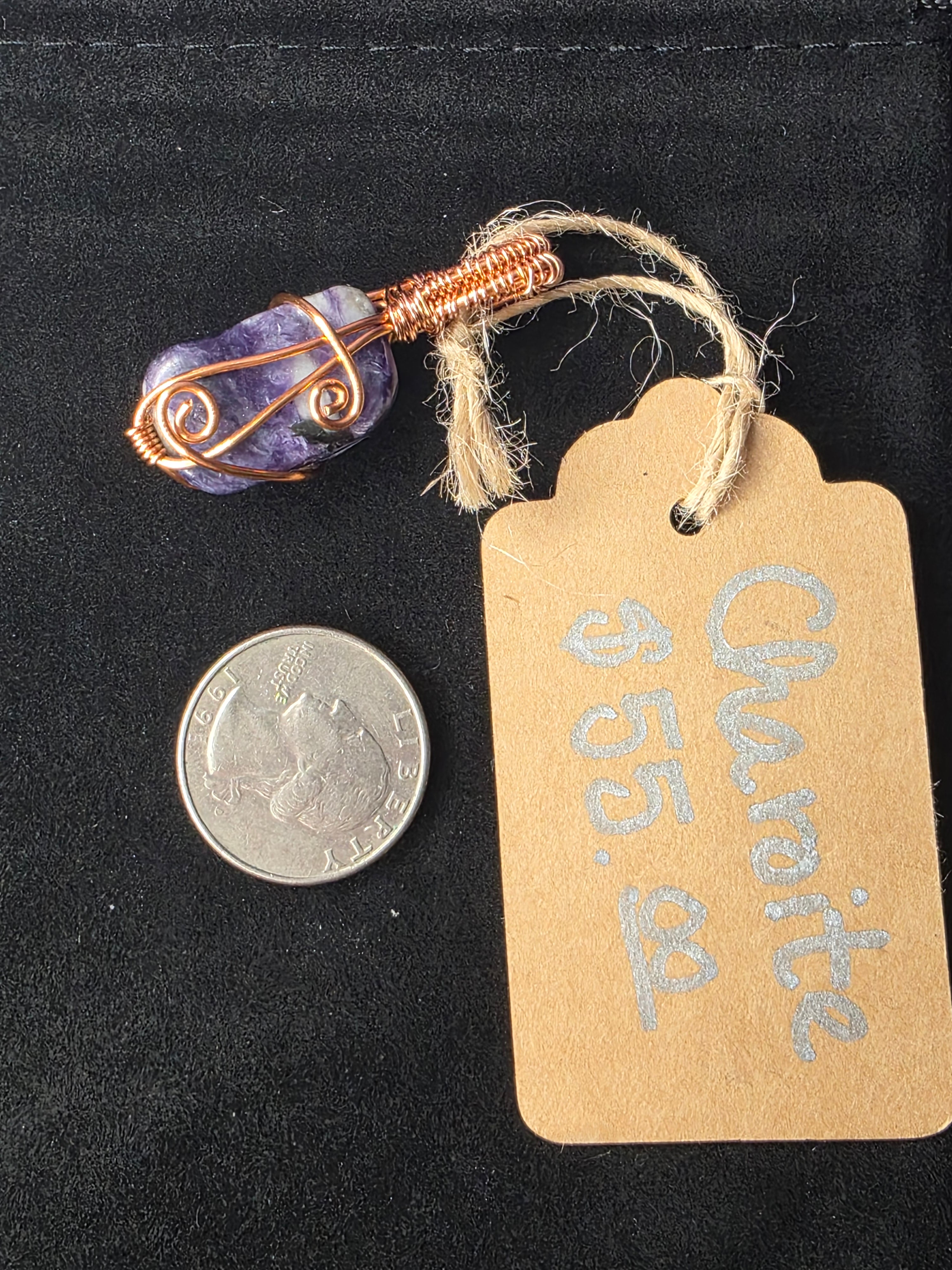 Charoite Freeform Pendant