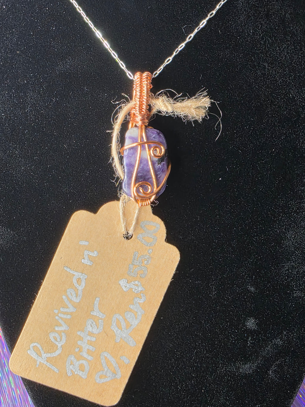 Charoite Freeform Pendant