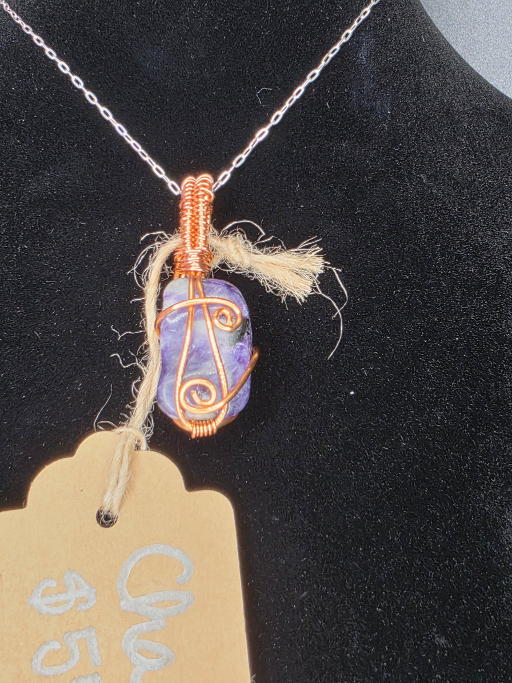 Charoite Freeform Pendant