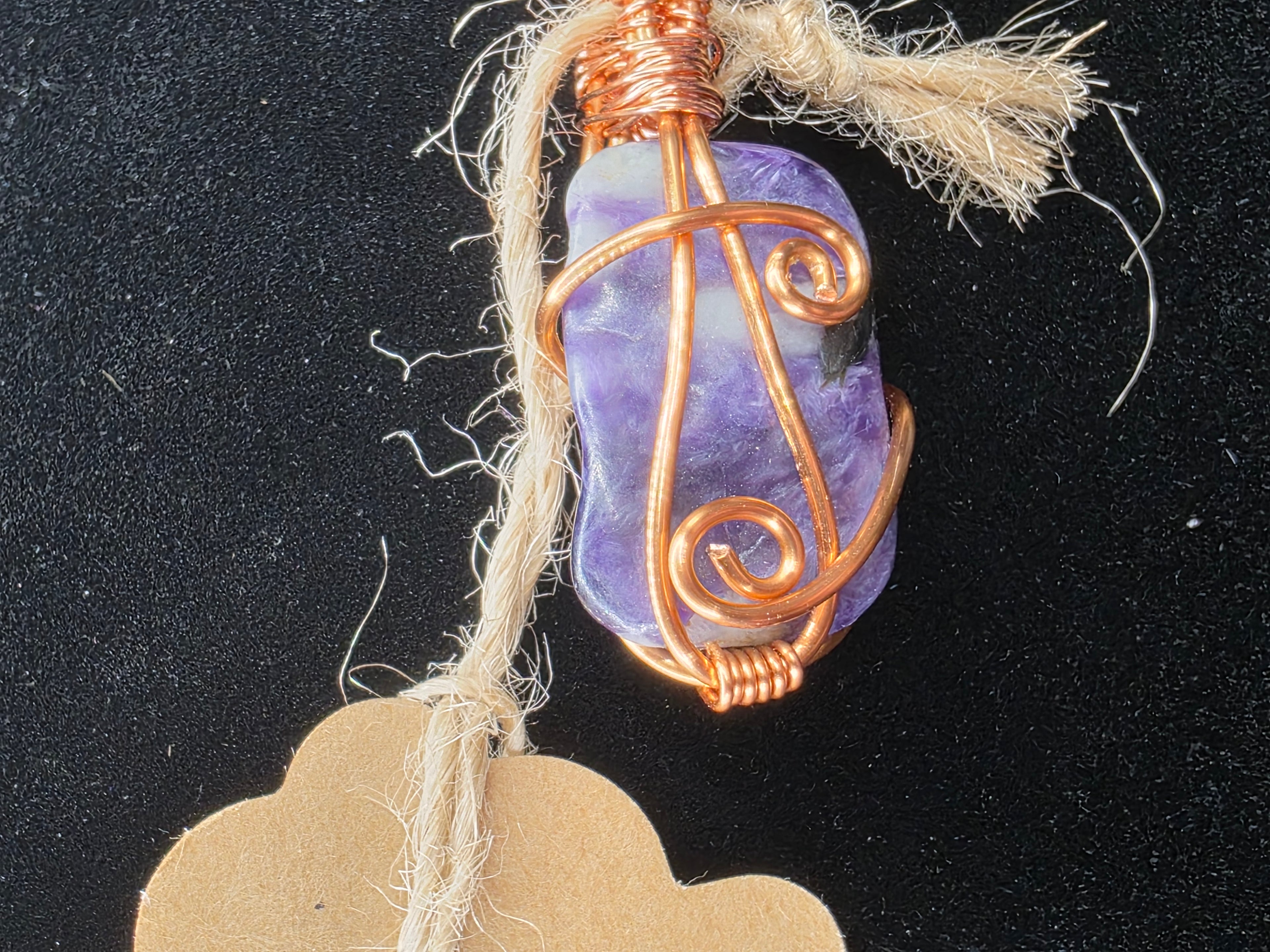 Charoite Freeform Pendant