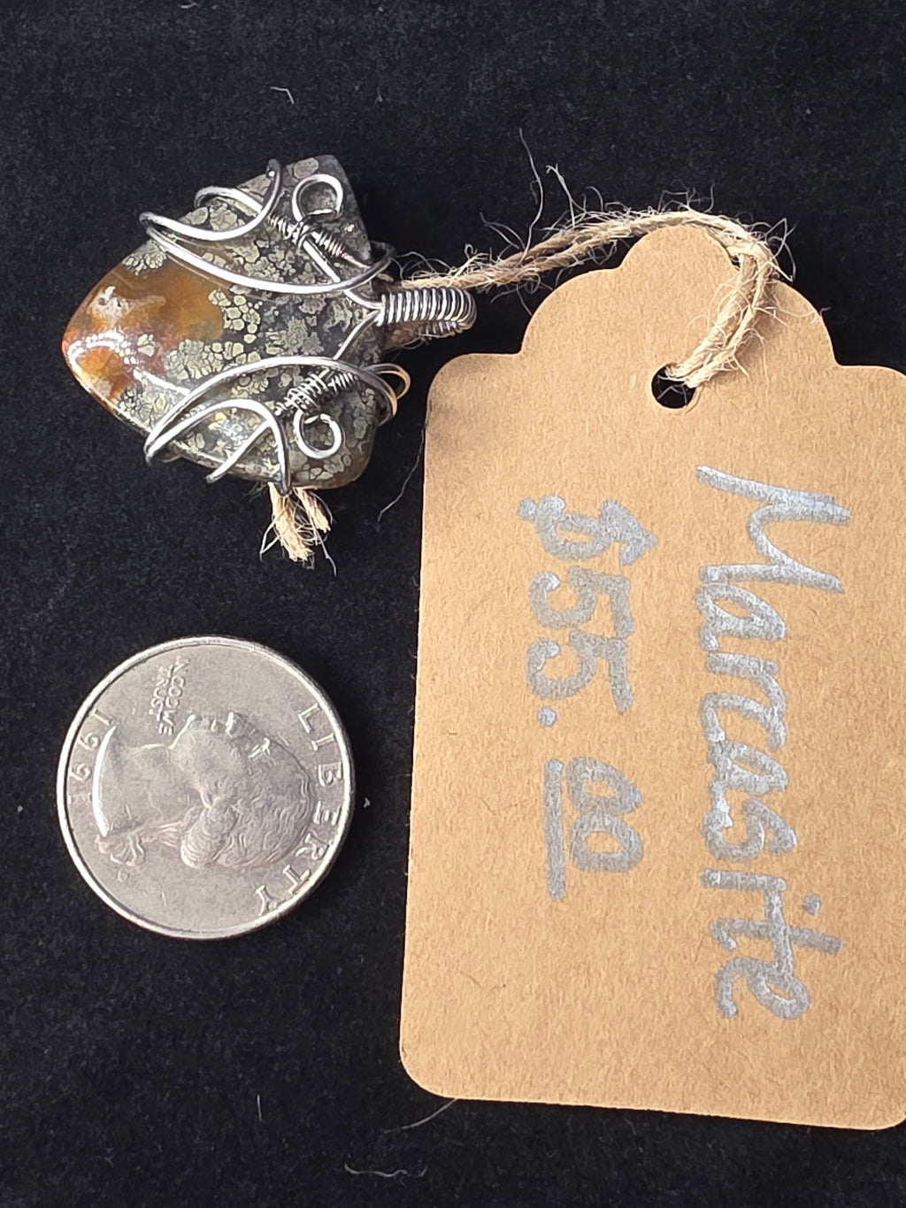 Marcasite Triangle Pendant