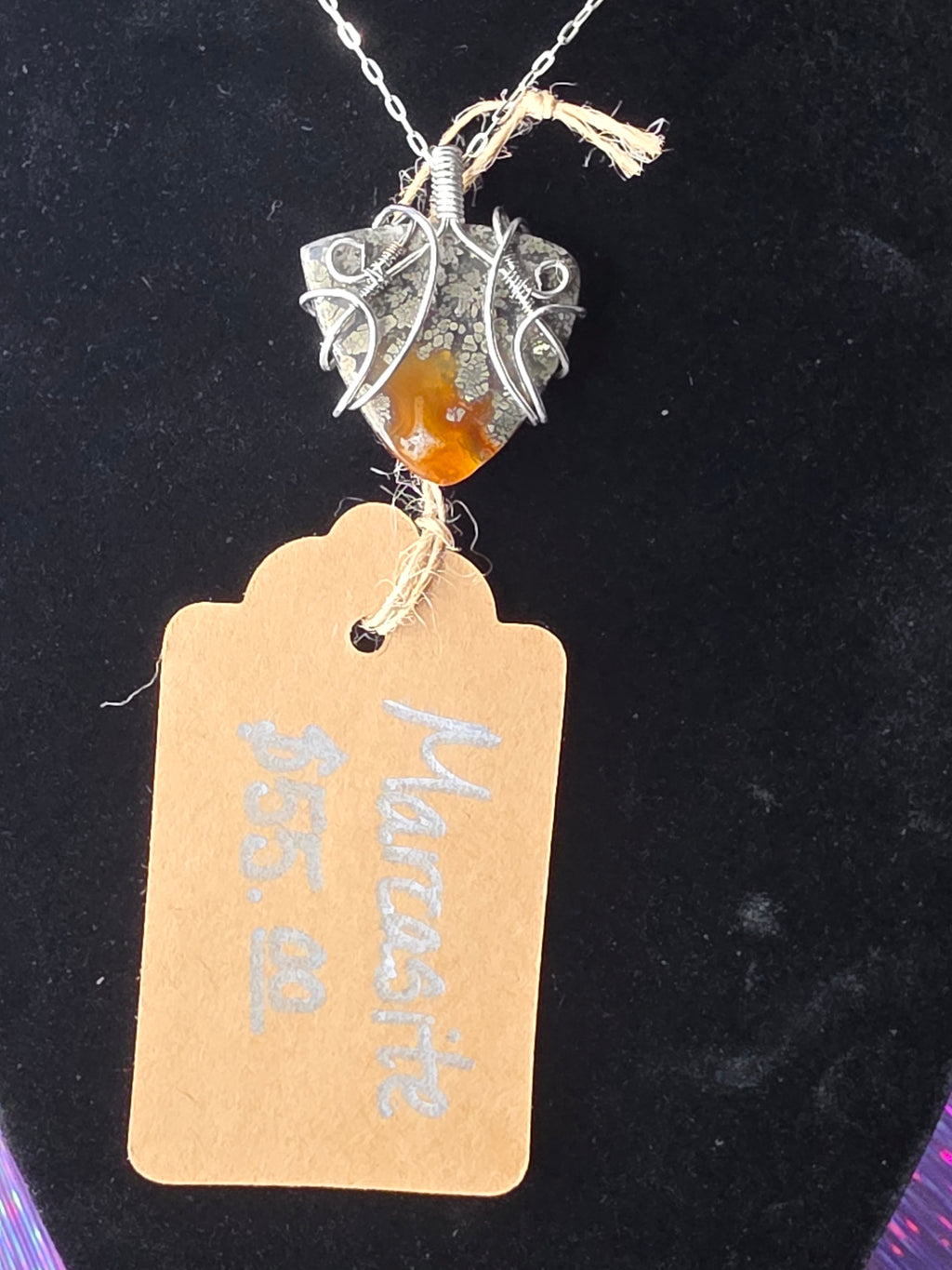 Marcasite Triangle Pendant