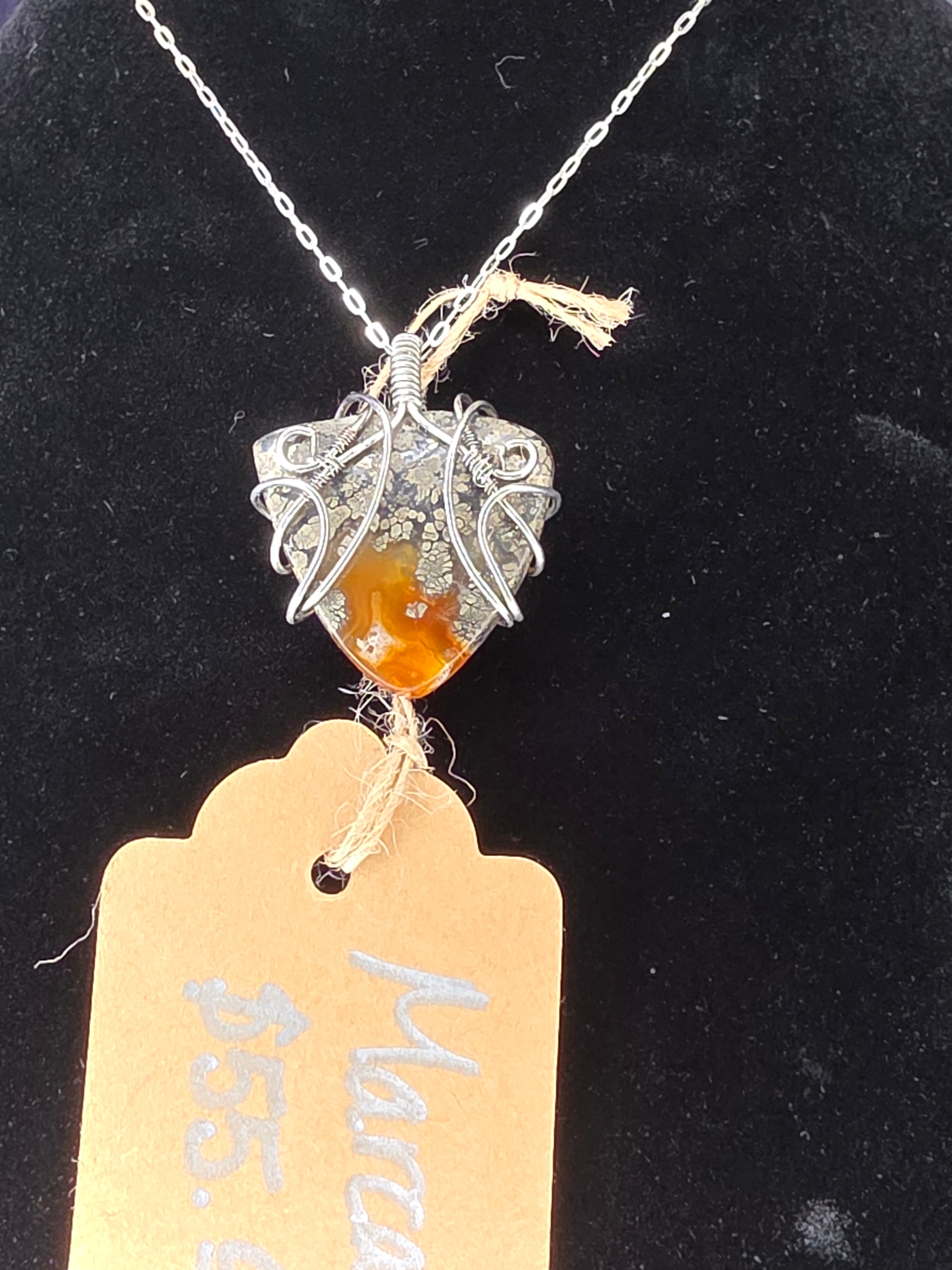 Marcasite Triangle Pendant