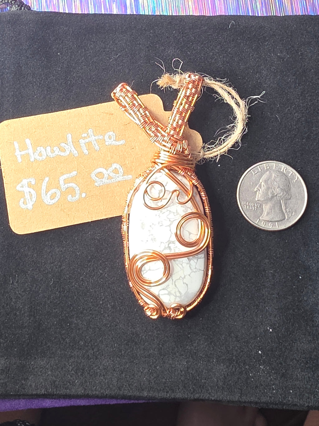 Howlite Oval Pendant
