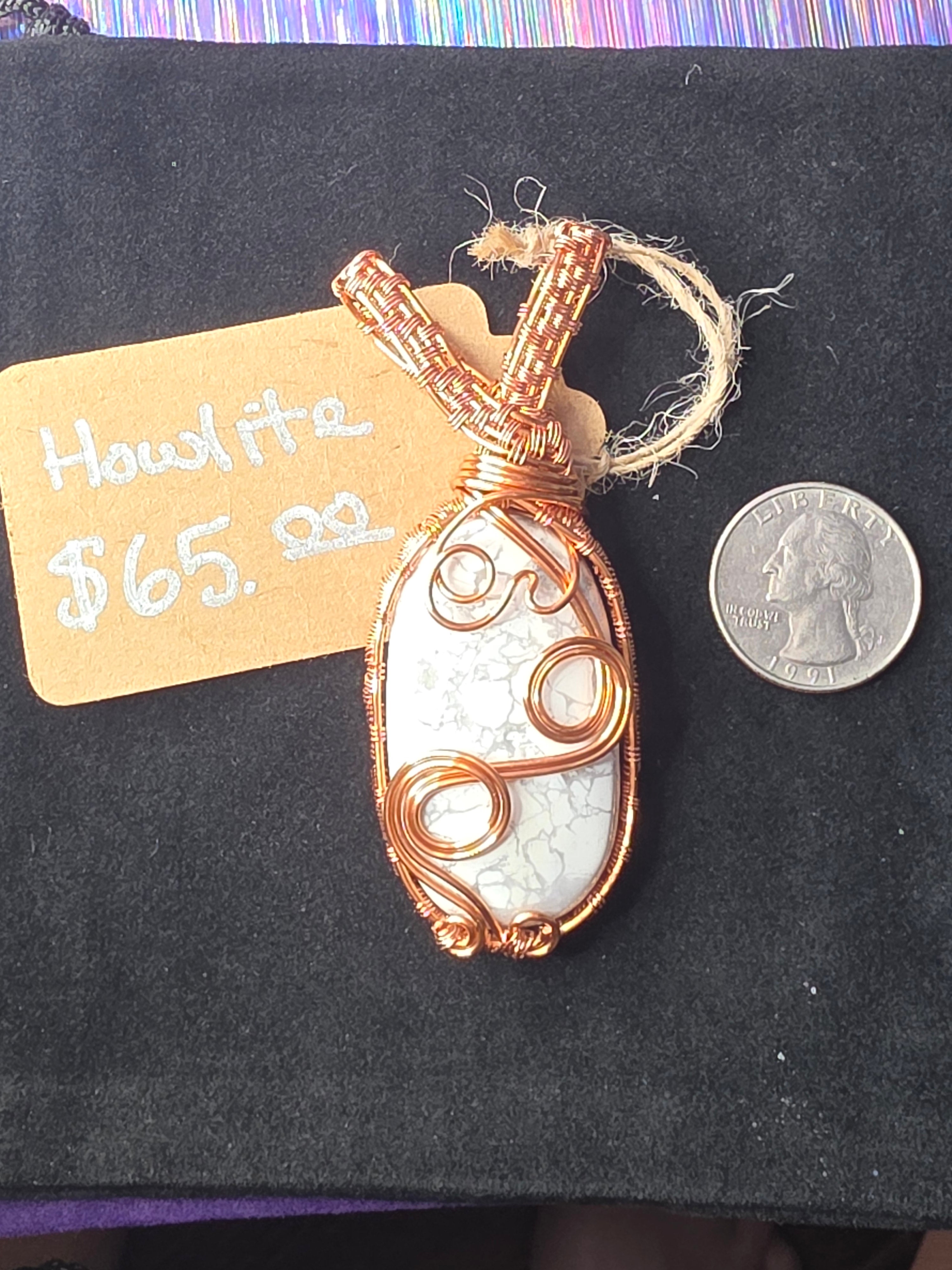 Howlite Oval Pendant