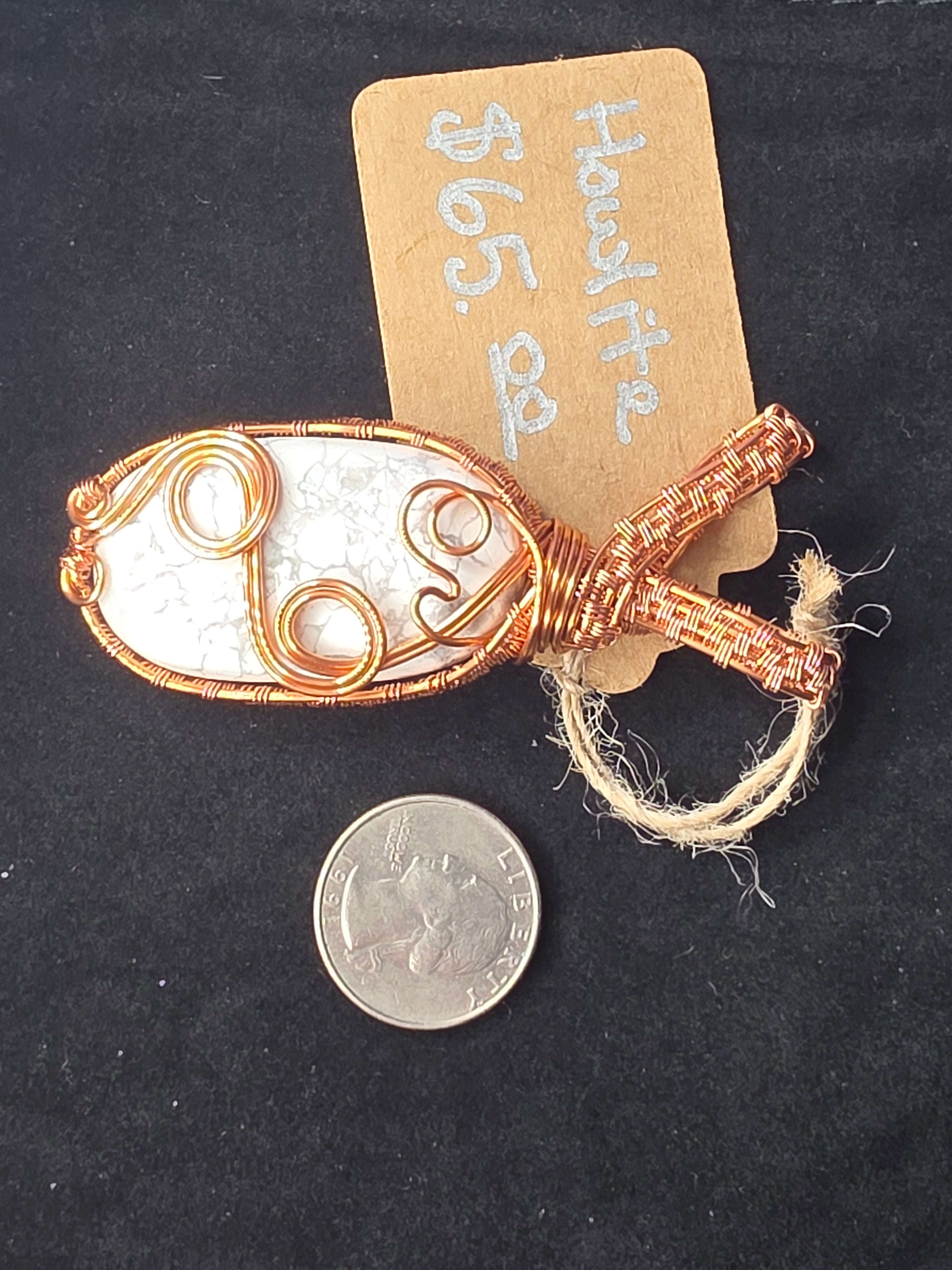 Howlite Oval Pendant