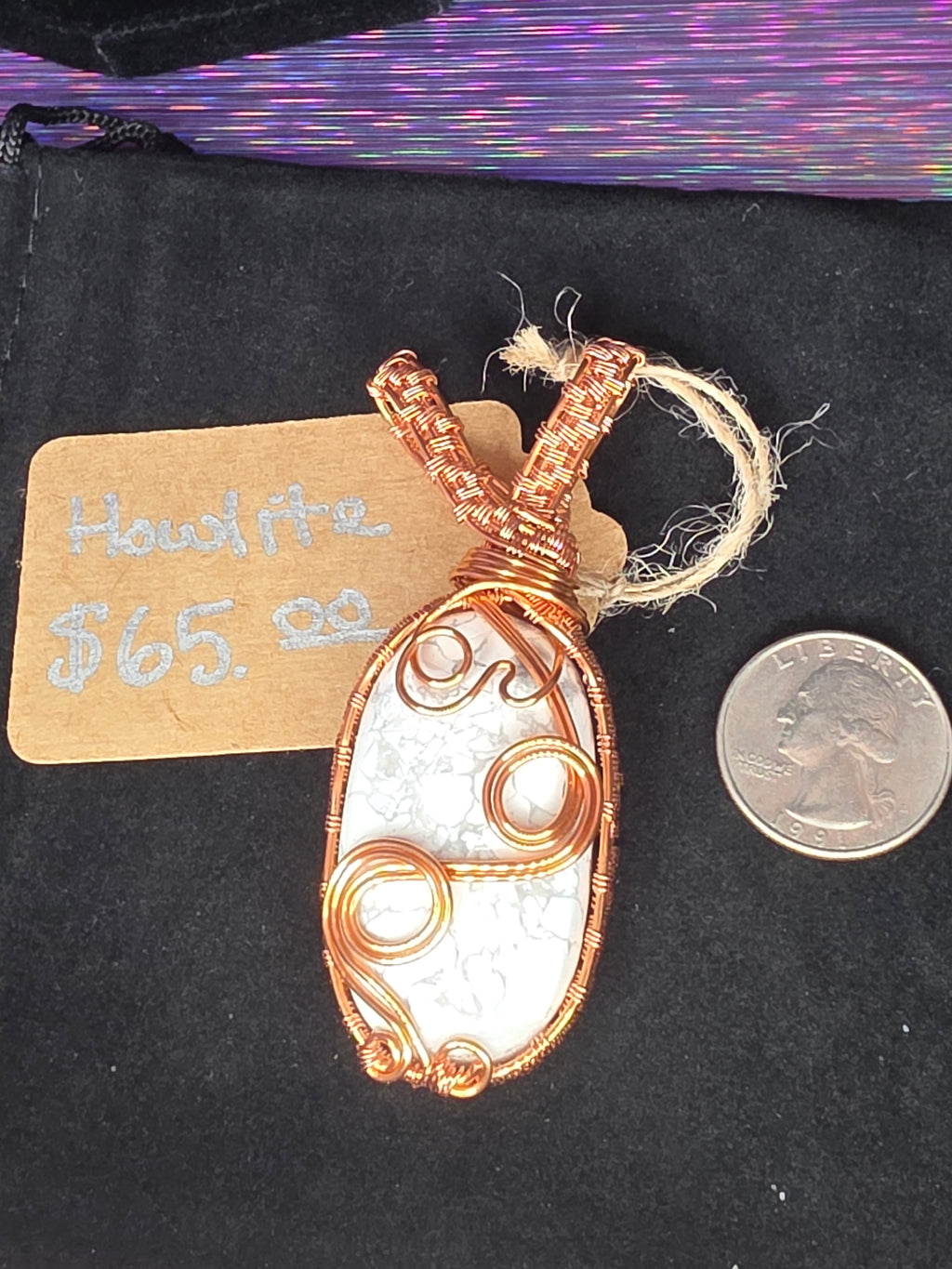 Howlite Oval Pendant