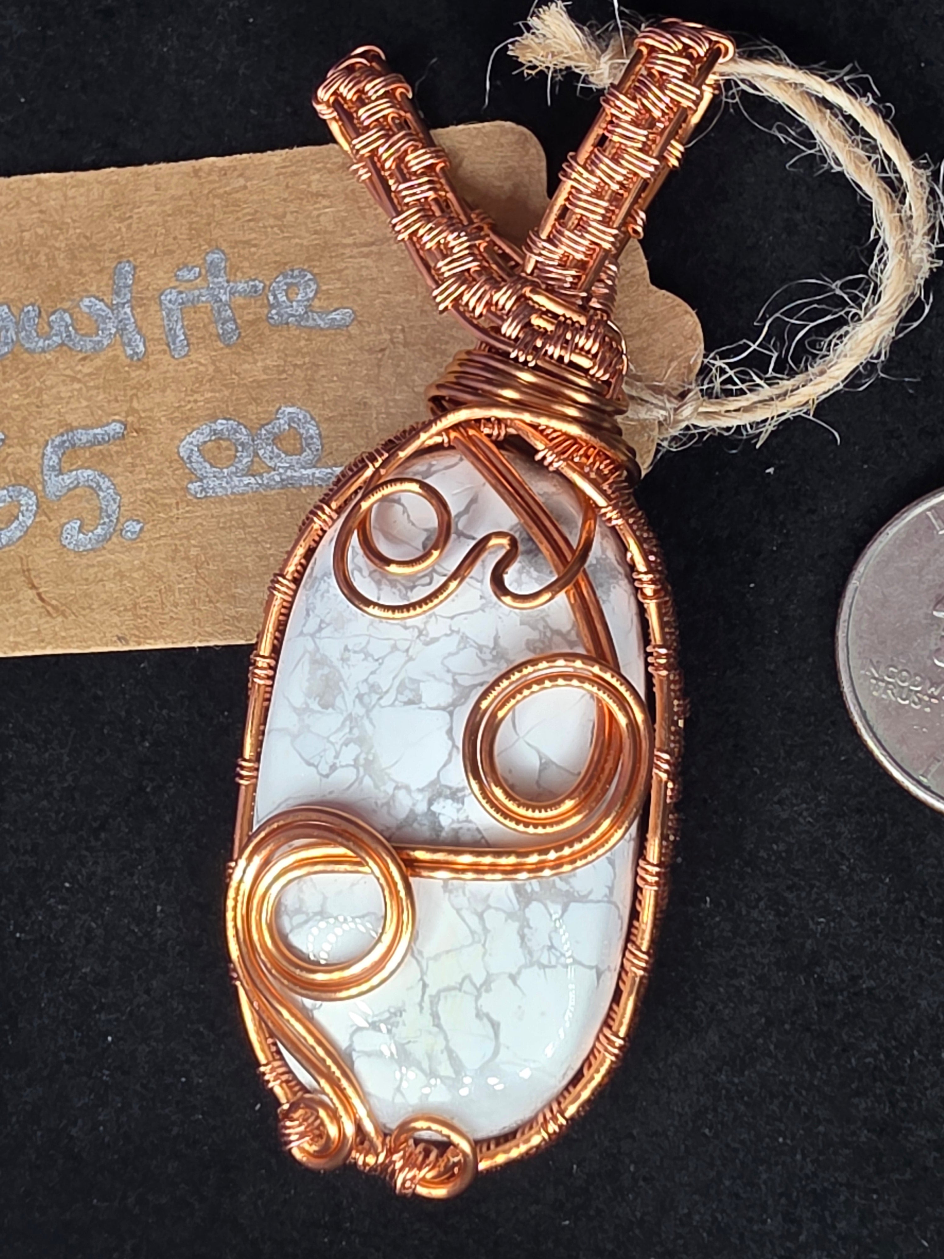 Howlite Oval Pendant