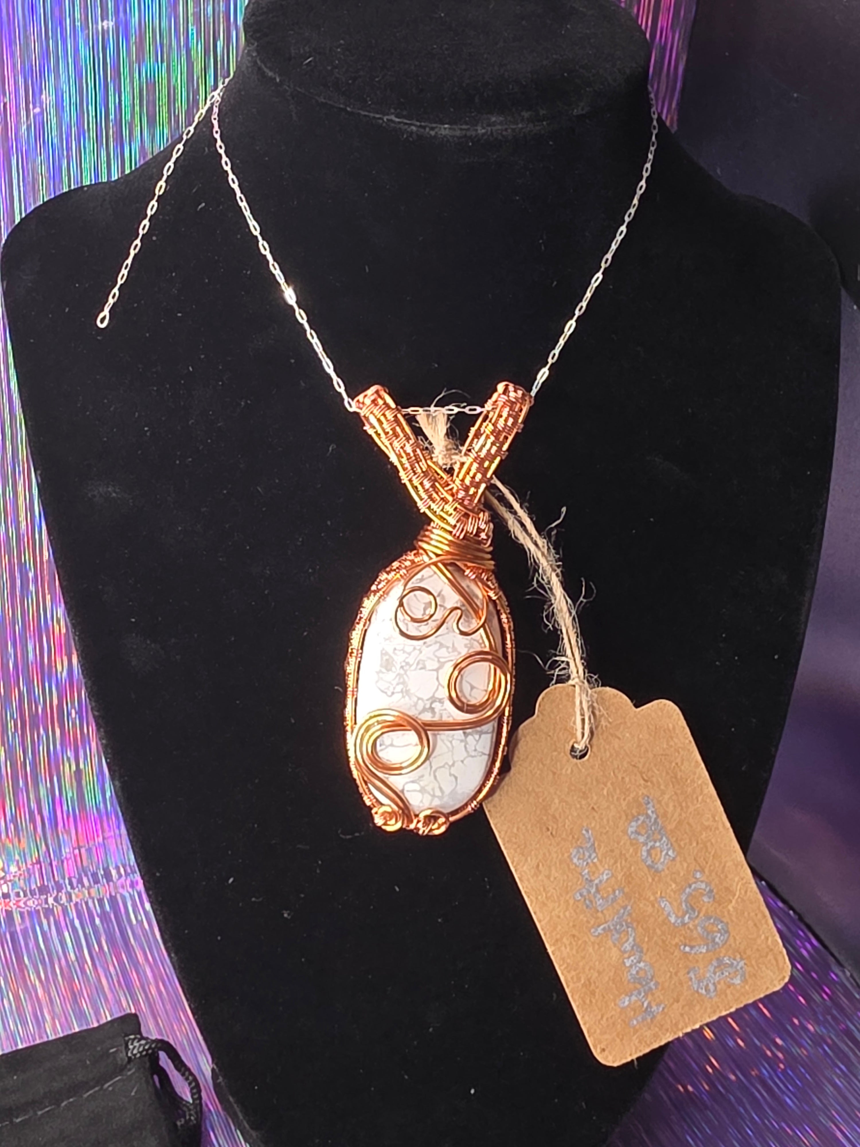 Howlite Oval Pendant