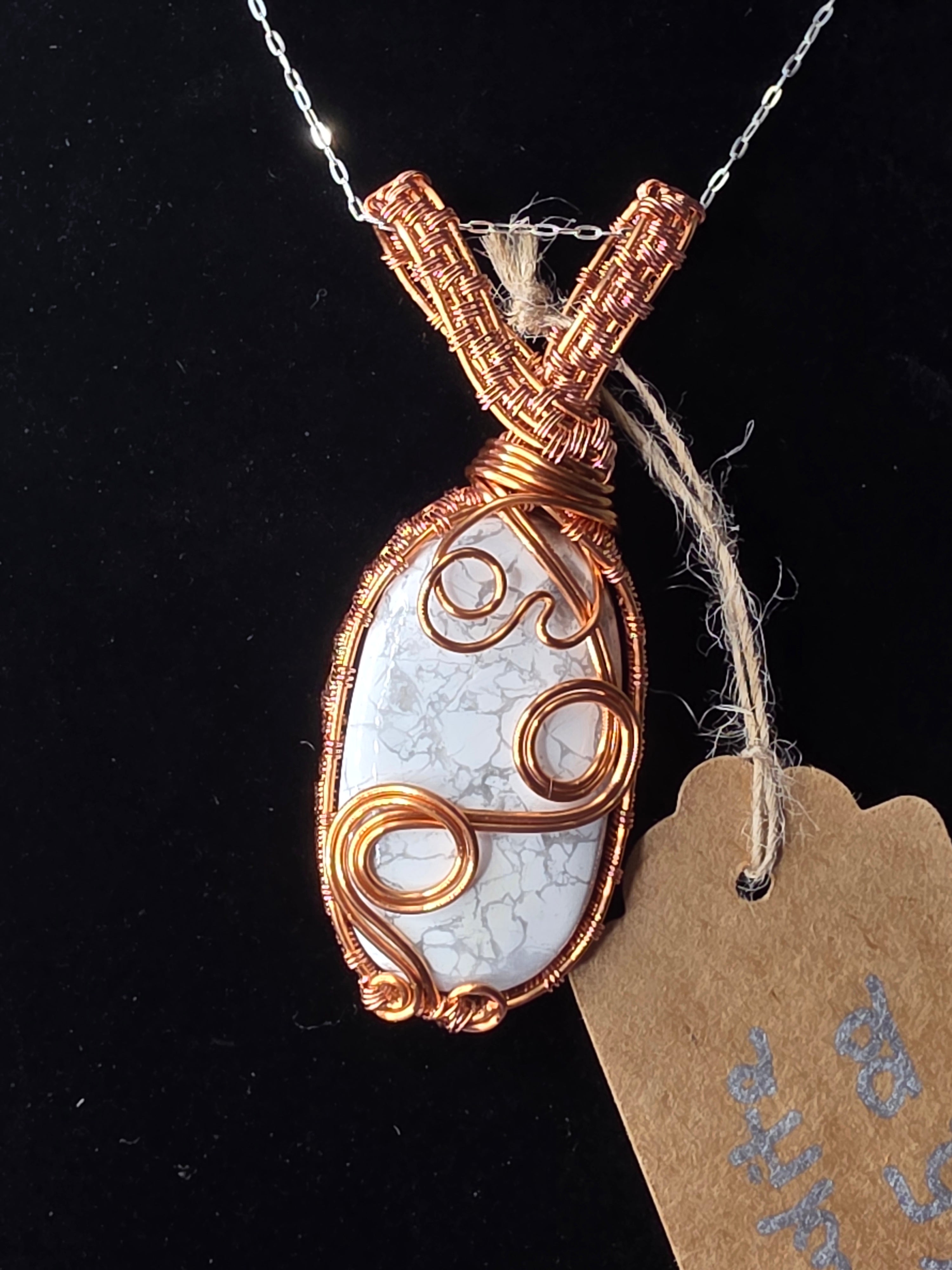 Howlite Oval Pendant