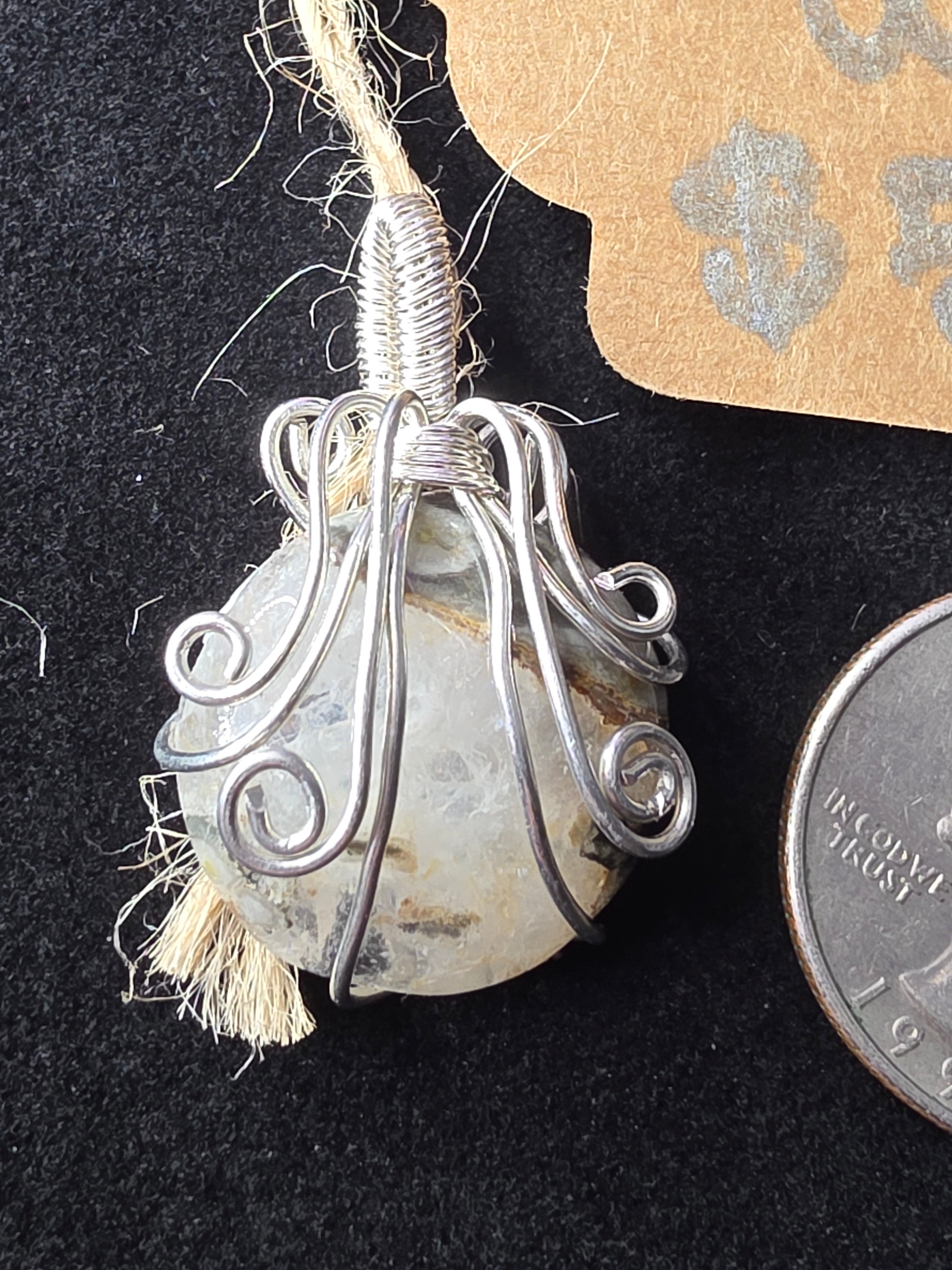 Moss Agate Mini Pendant