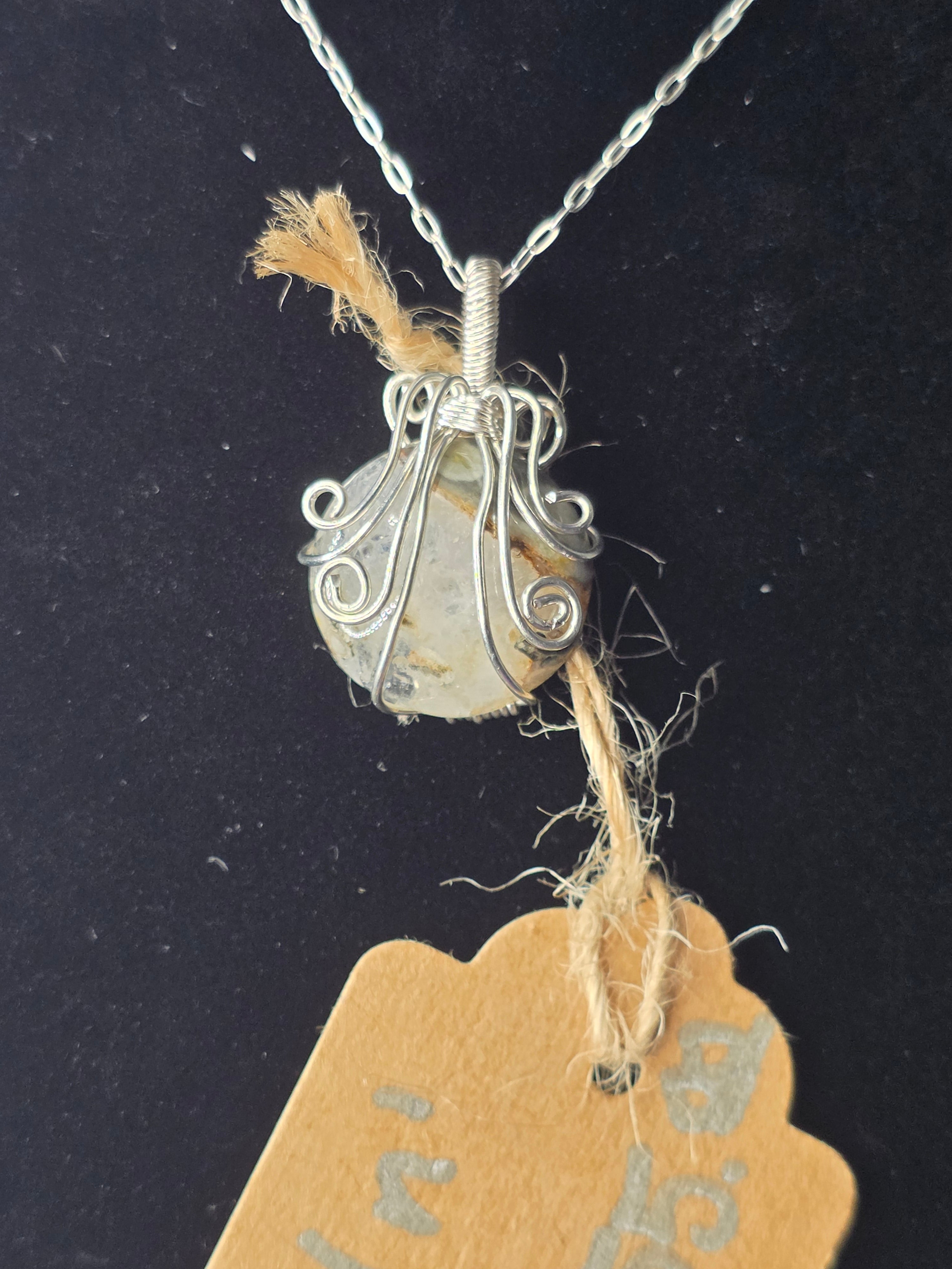 Moss Agate Mini Pendant