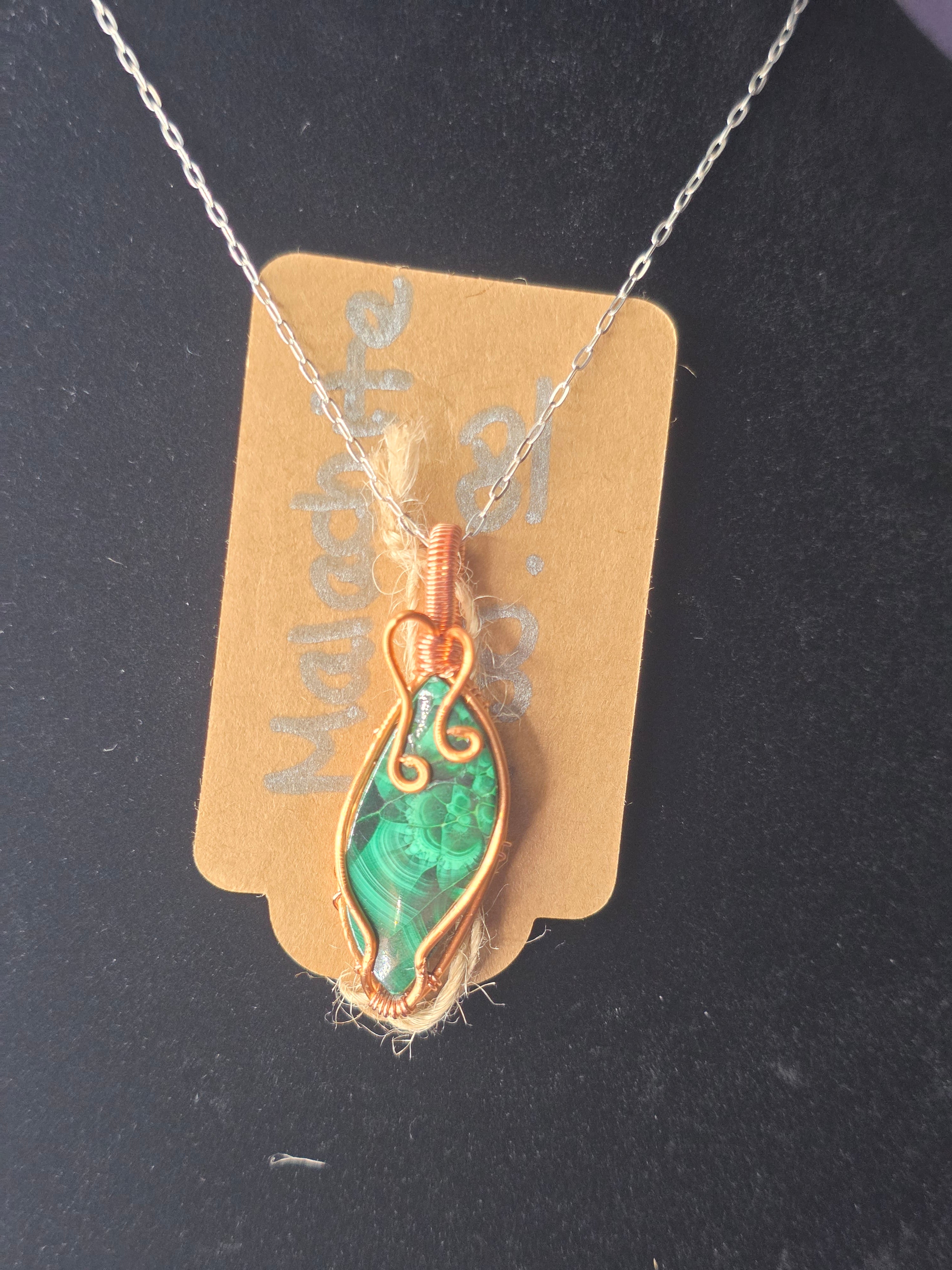 Malachite Marquis Pendant