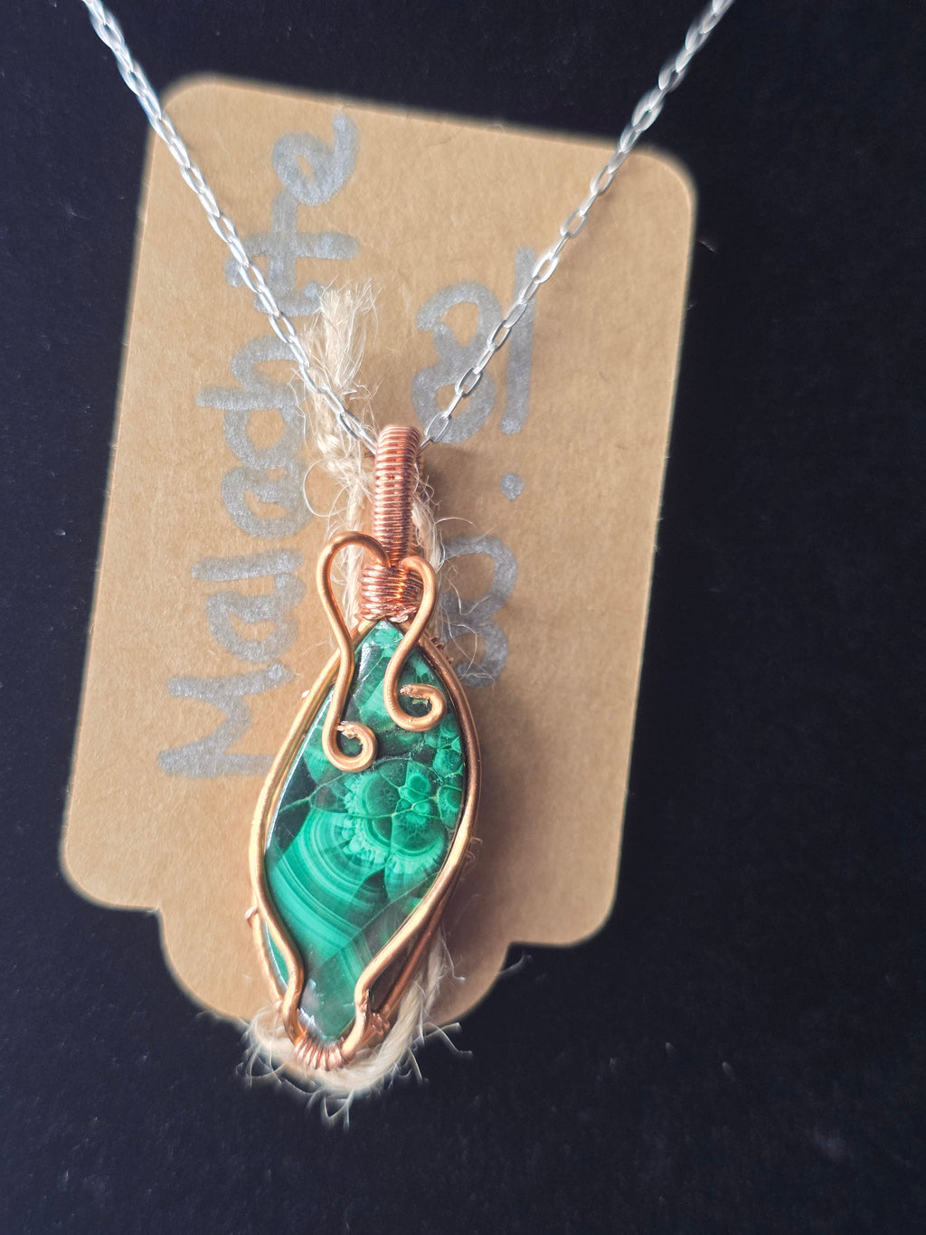 Malachite Marquis Pendant