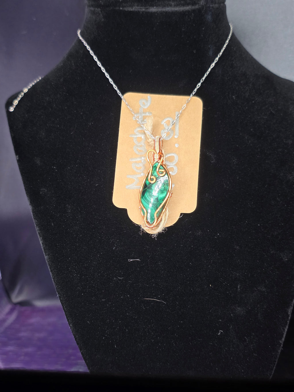 Malachite Marquis Pendant