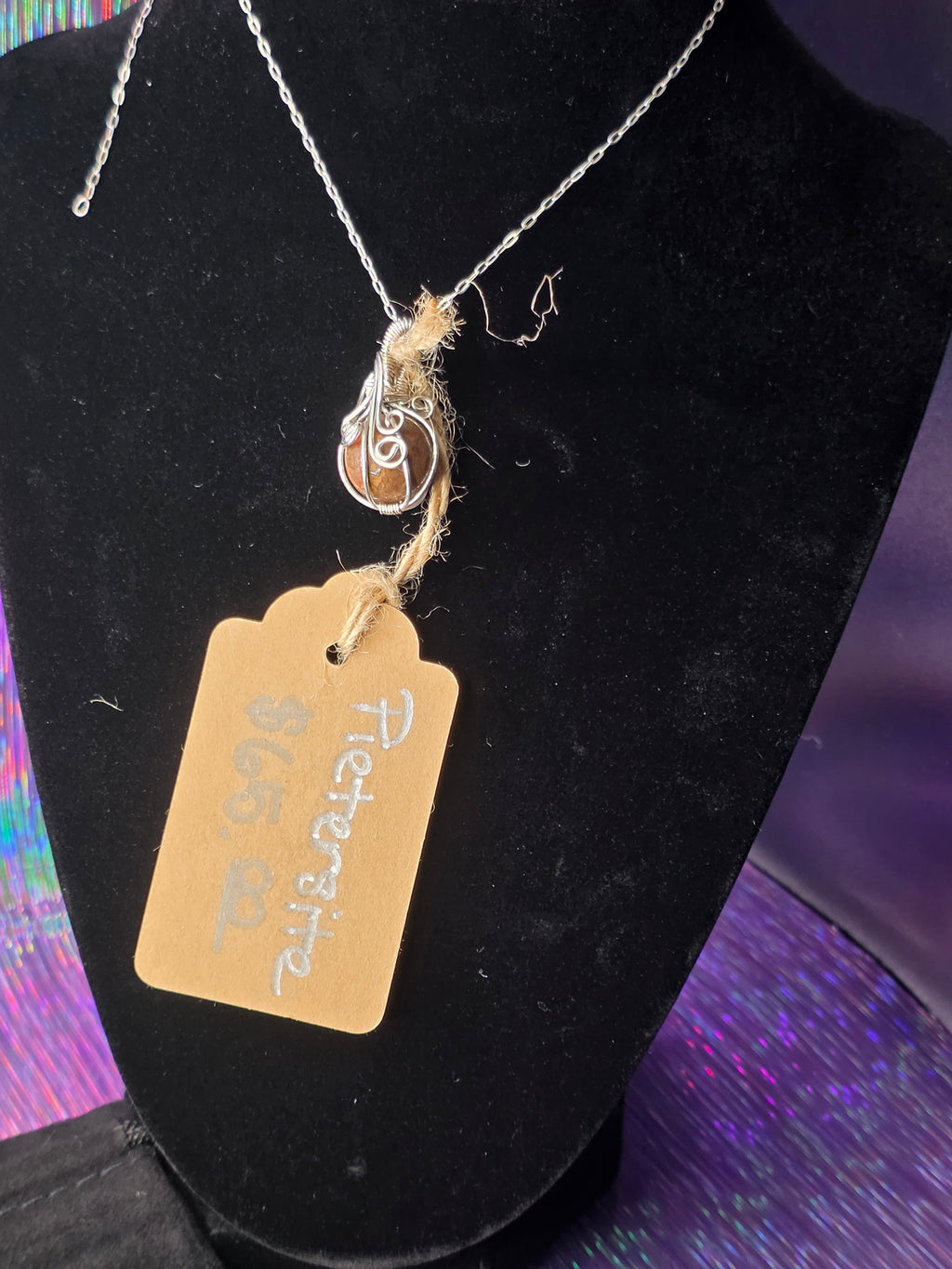 Pietersite Mini Sphere Pendant