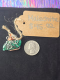 Malachite Dual Colored Freeform Pendant