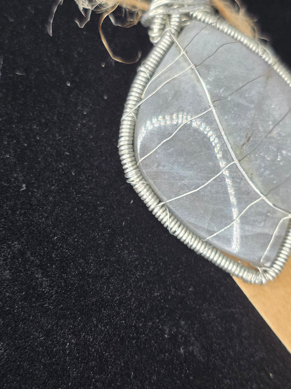 Labradorite Leaf Pendant