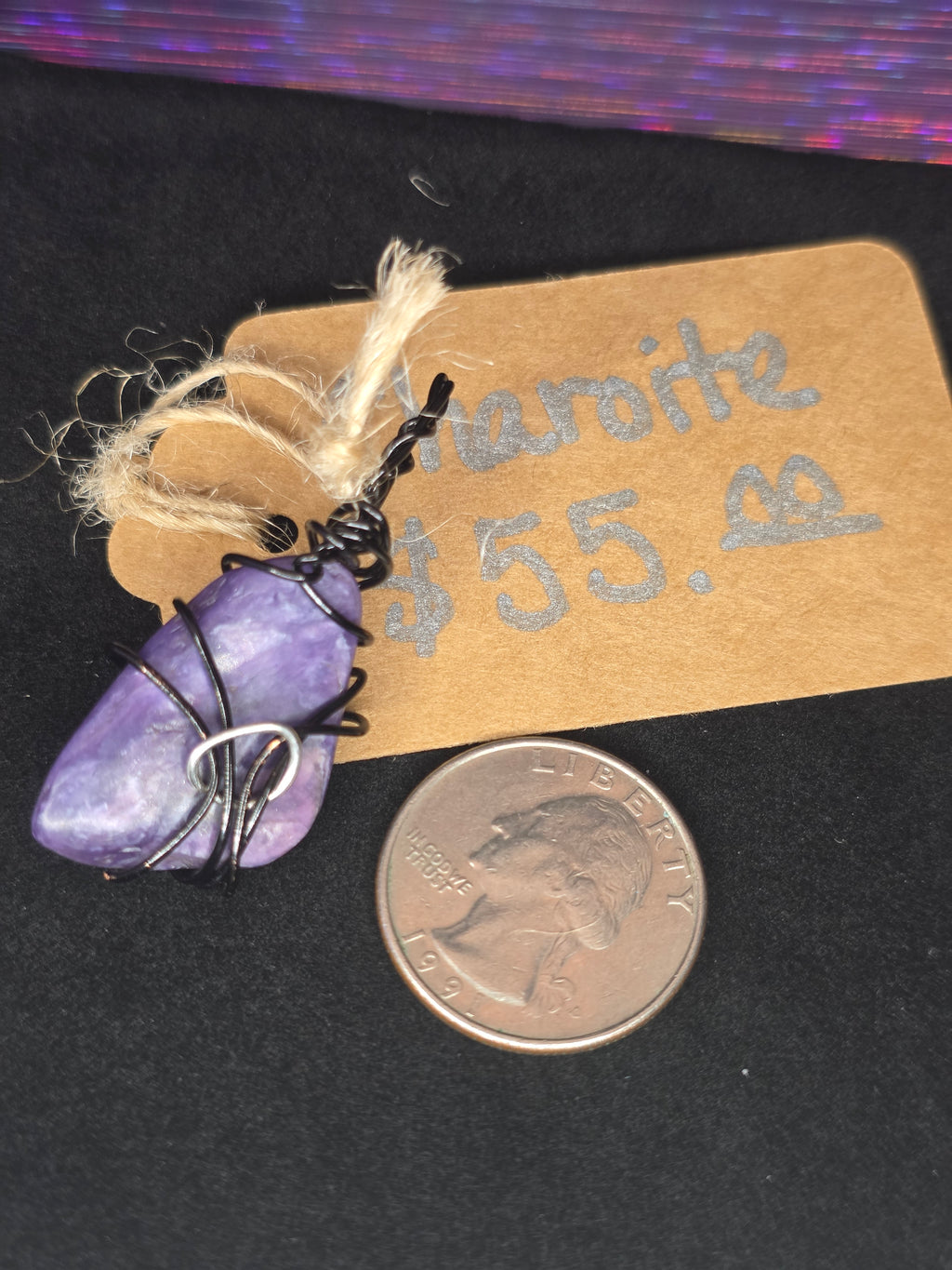 Charoite Free Form Pendant