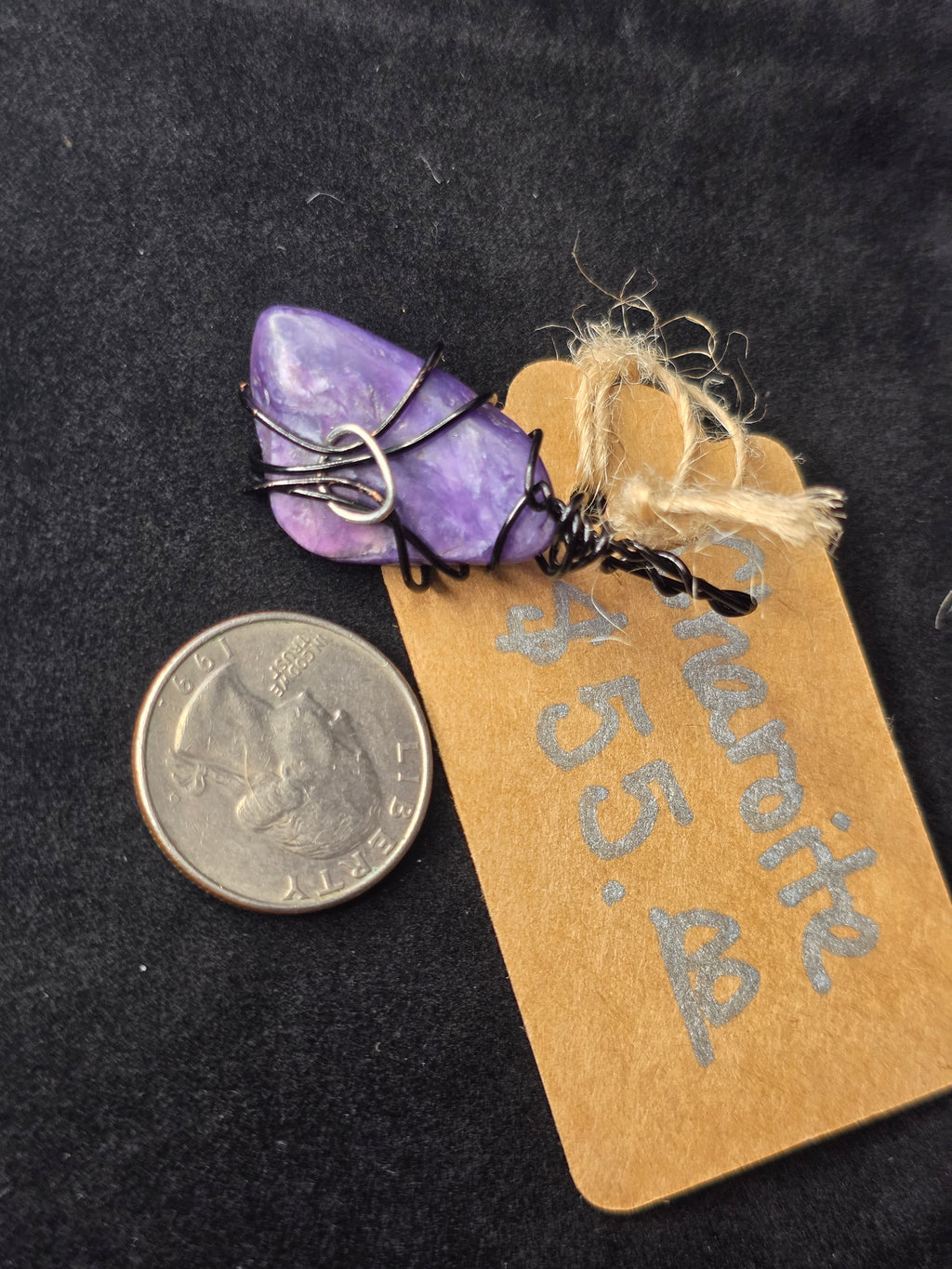Charoite Free Form Pendant