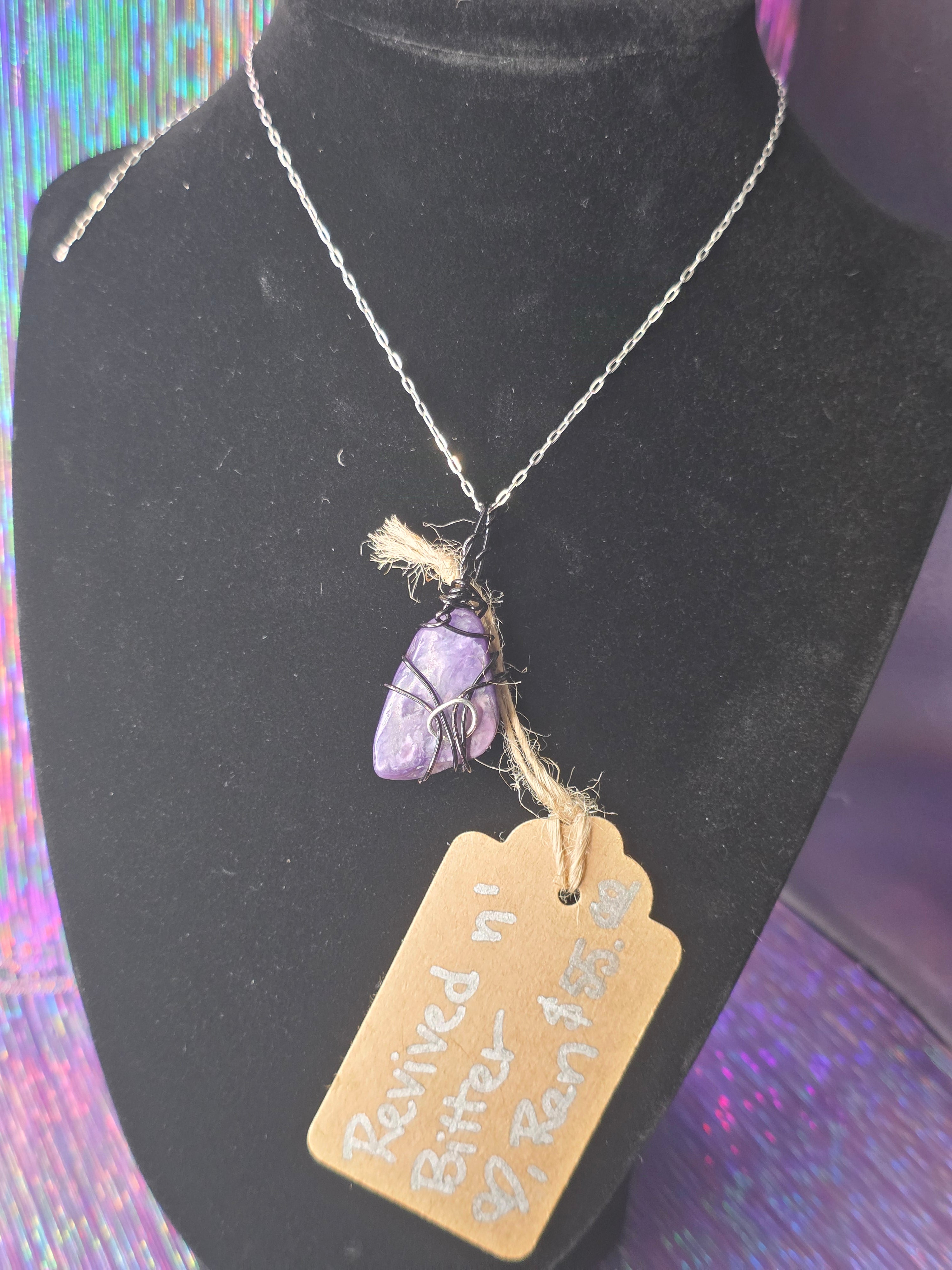 Charoite Free Form Pendant