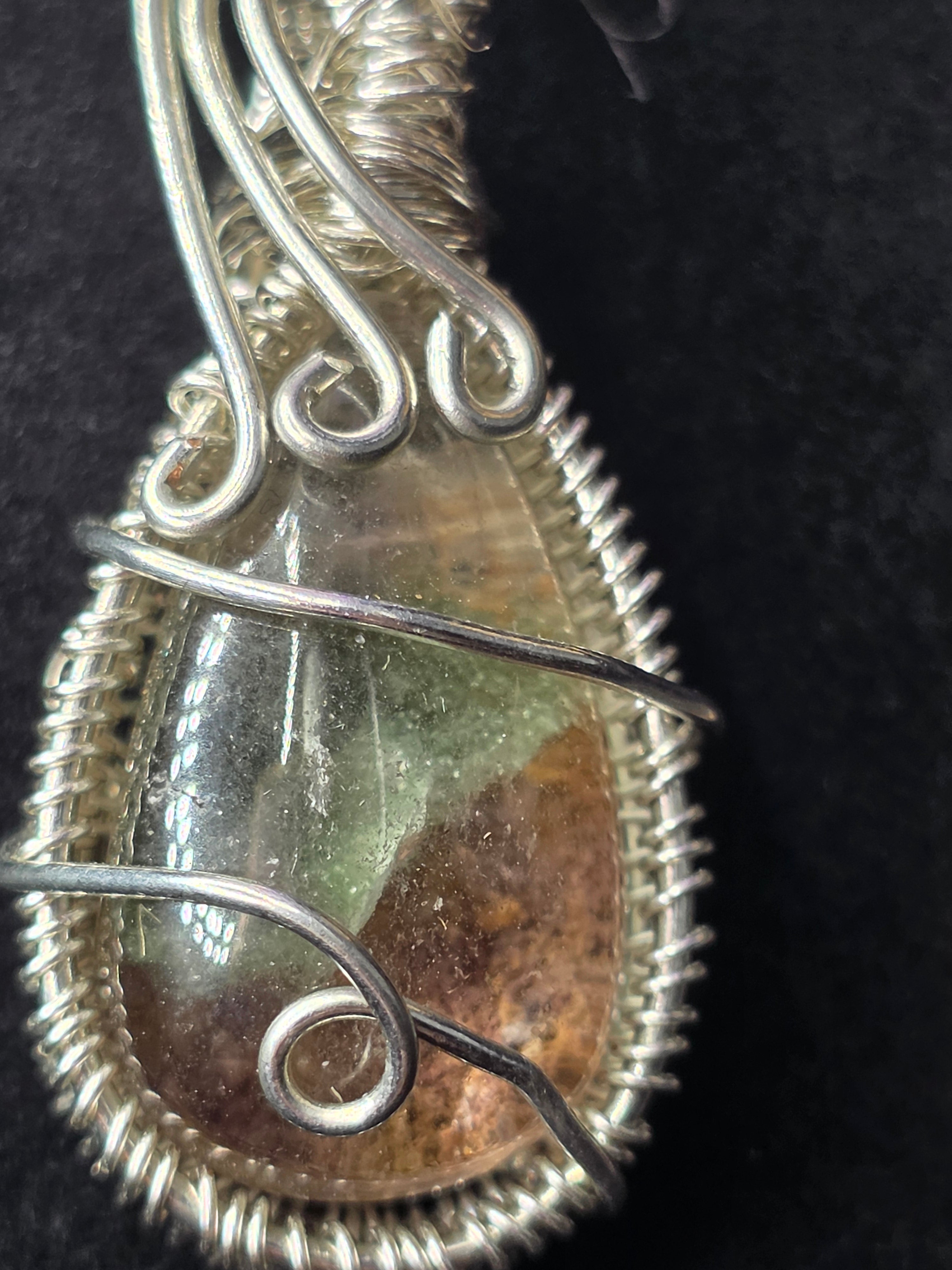 Garden Quartz Teardrop Pendant