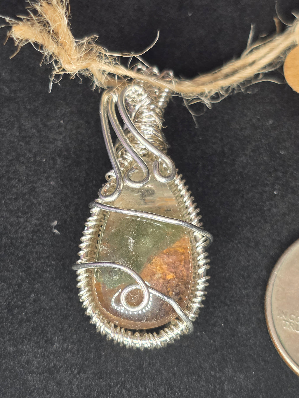 Garden Quartz Teardrop Pendant