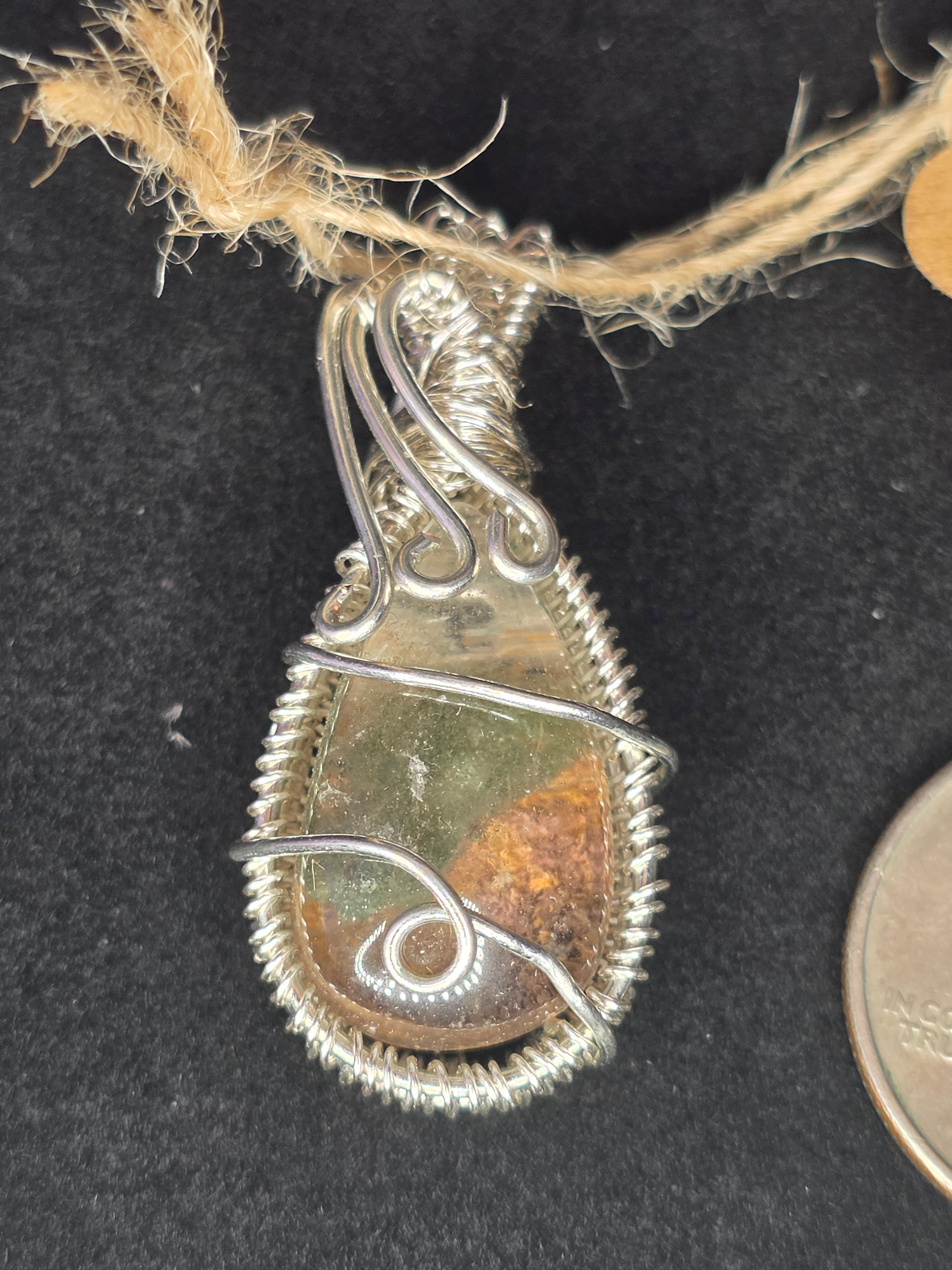 Garden Quartz Teardrop Pendant