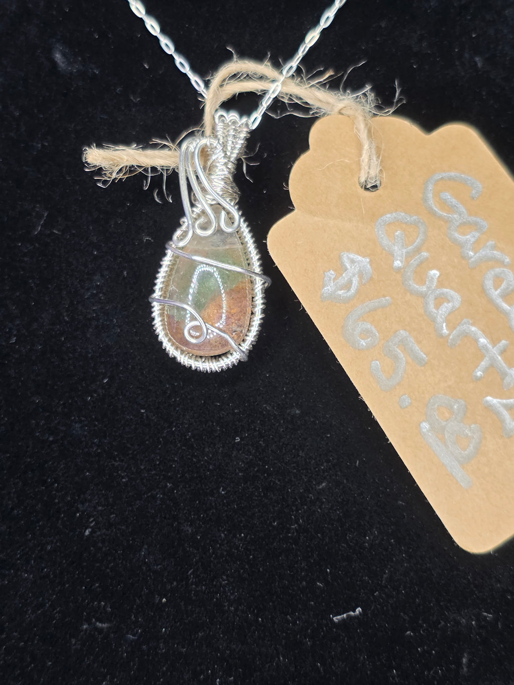Garden Quartz Teardrop Pendant