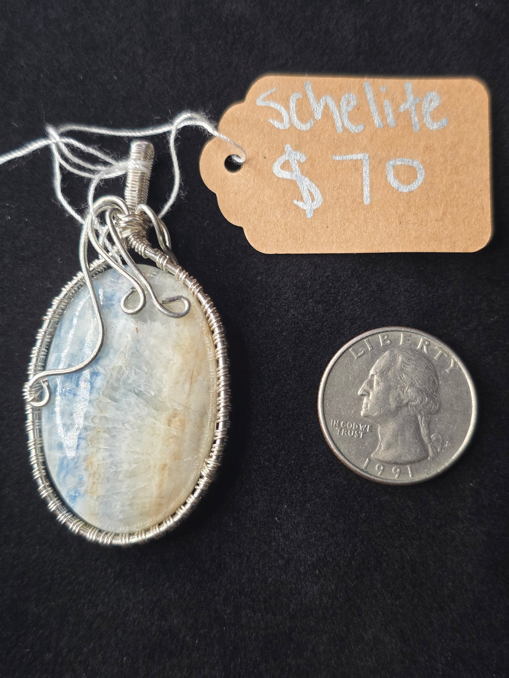 Scheelite Oval Artisan Pendant