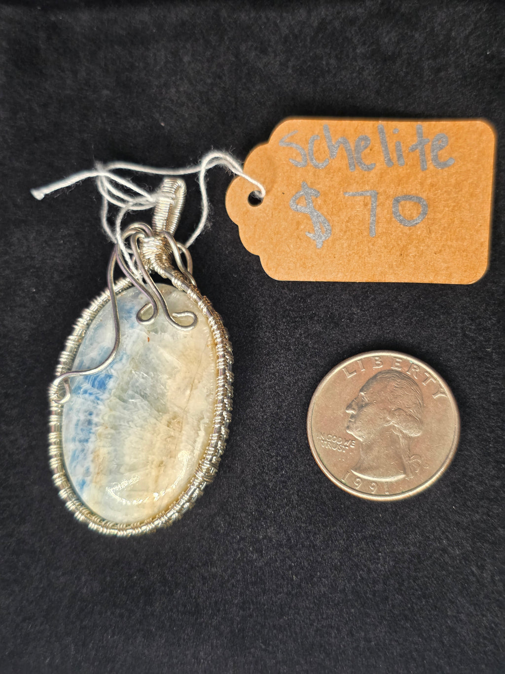 Scheelite Oval Artisan Pendant