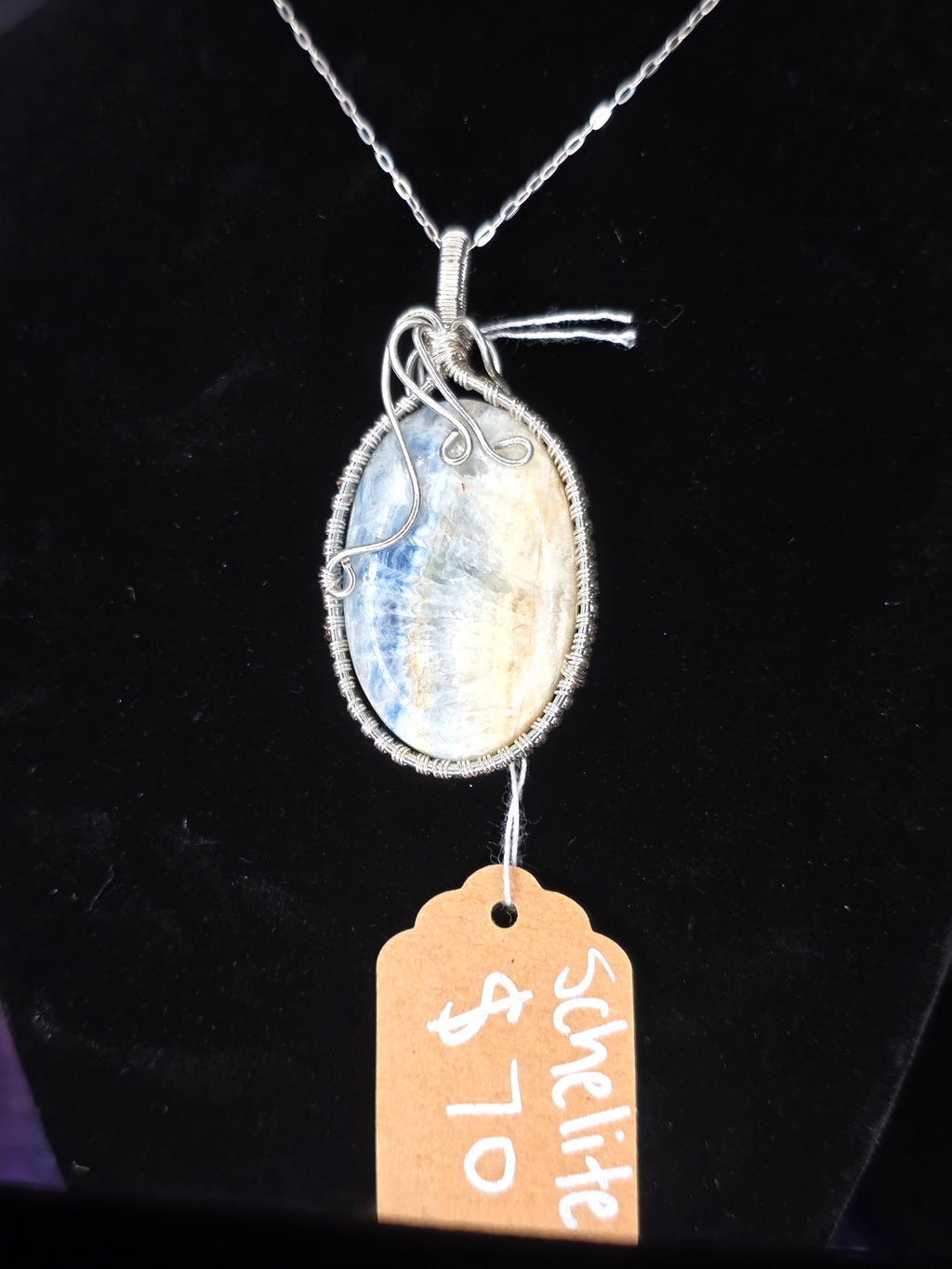 Scheelite Oval Artisan Pendant