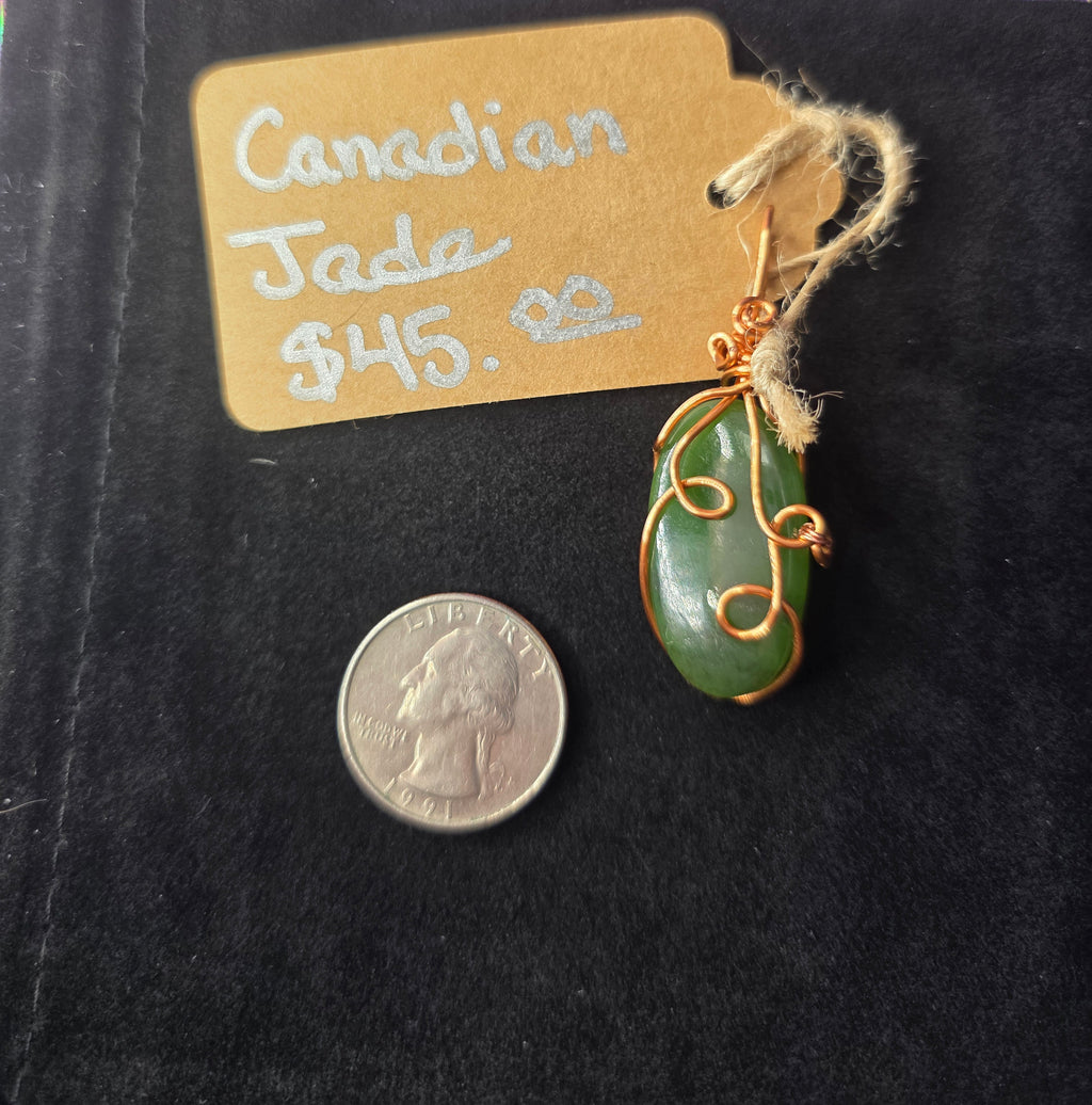 Canadian Jade Oval Pendant