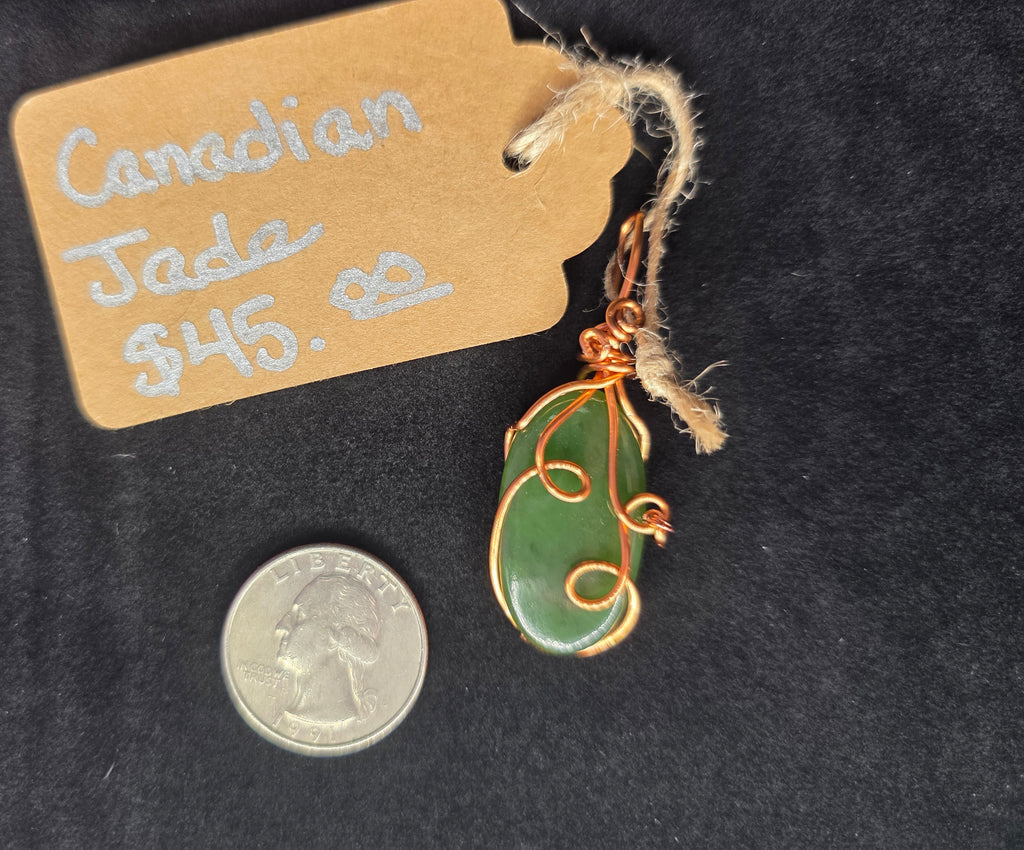 Canadian Jade Oval Pendant
