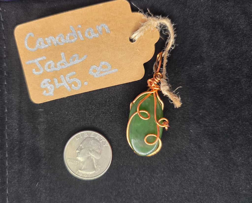 Canadian Jade Oval Pendant