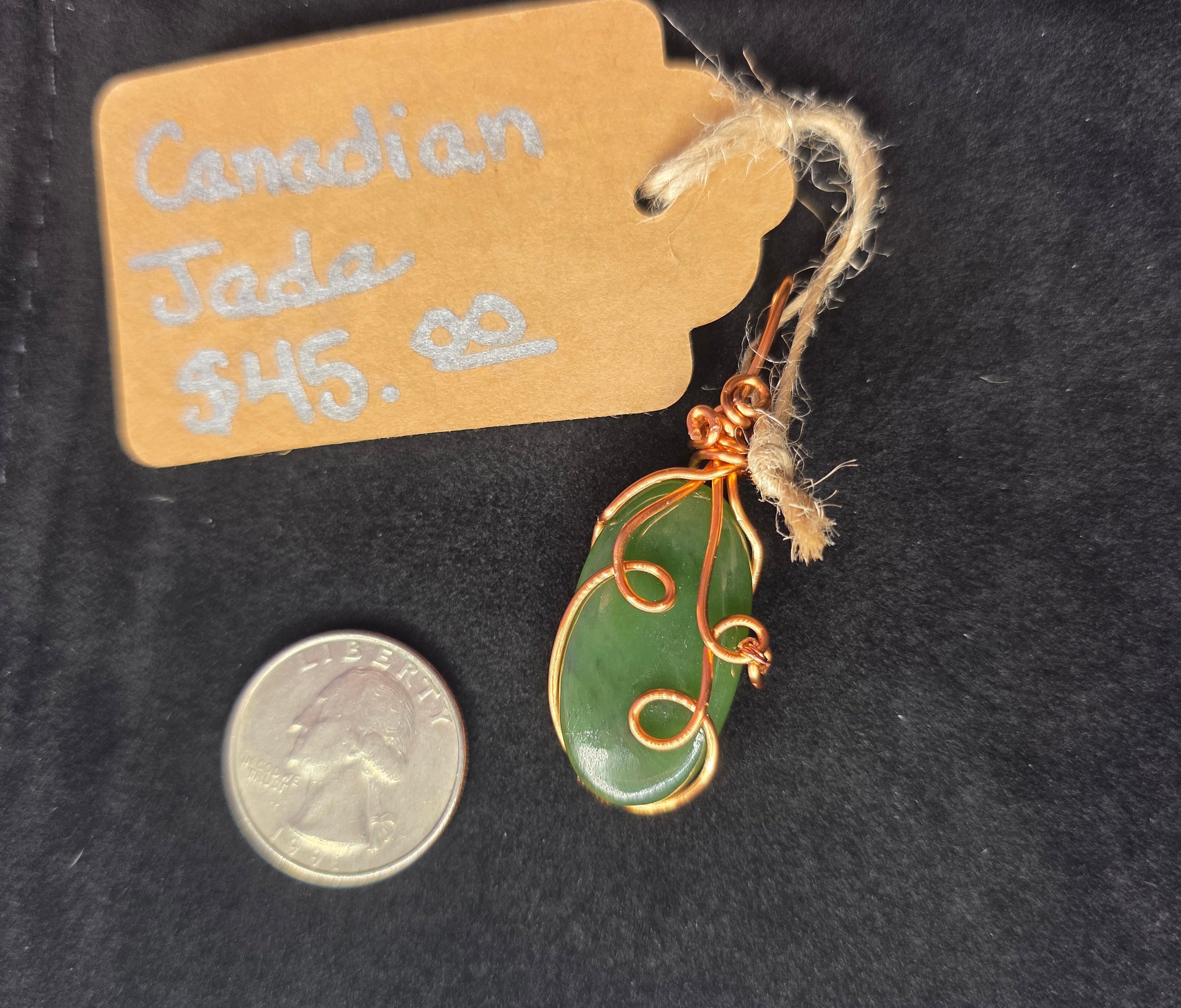 Canadian Jade Oval Pendant