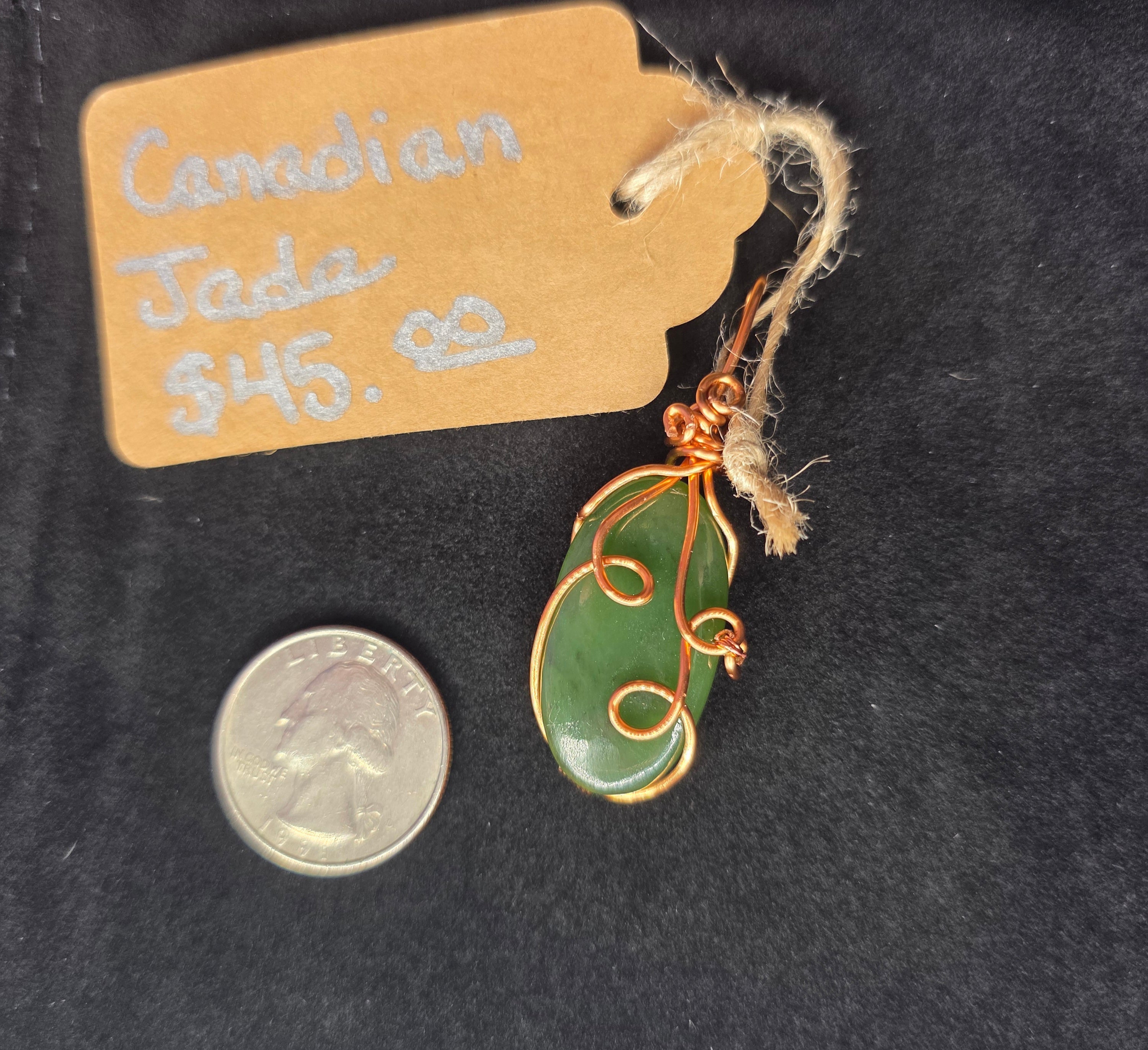 Canadian Jade Oval Pendant