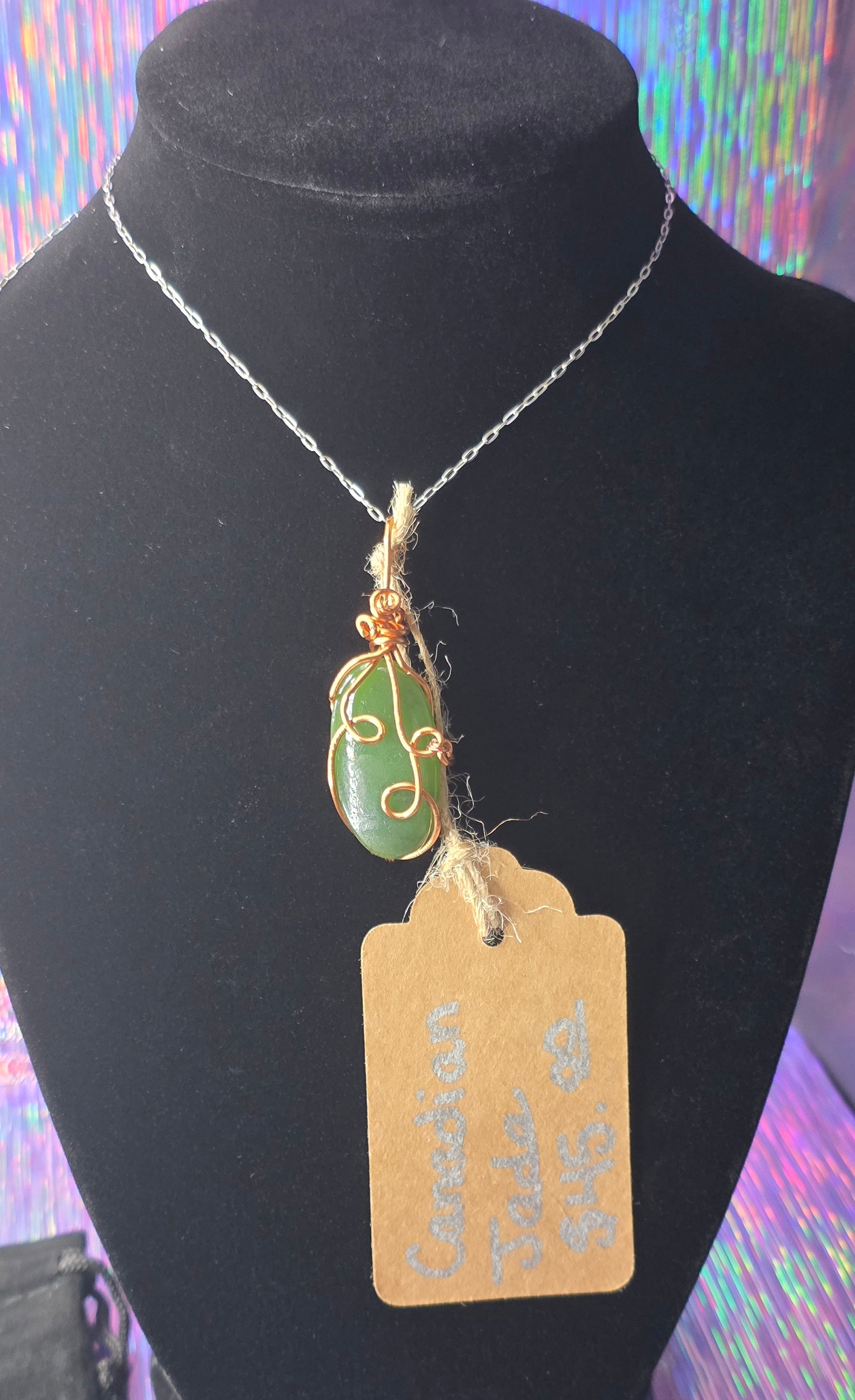 Canadian Jade Oval Pendant