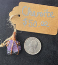 Natural Charoite Freeform Pendant