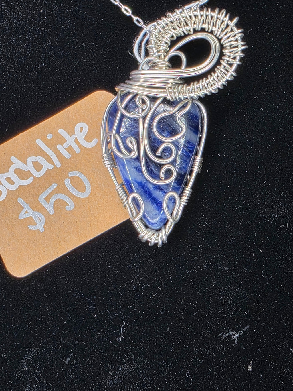 Sodalite Upside-Down Teardrop Pendant